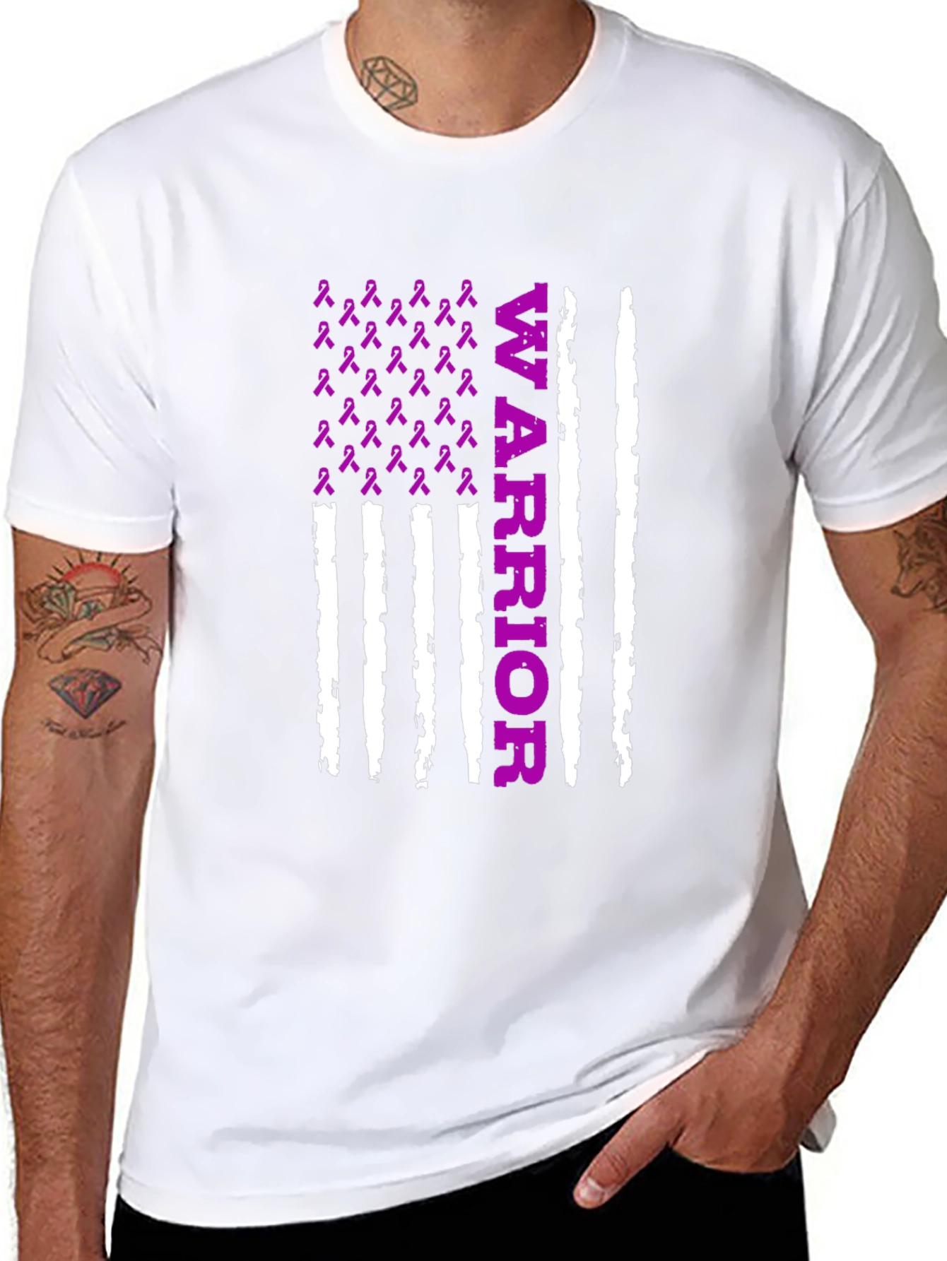 Warrior Ribbon Graphic T-Shirt