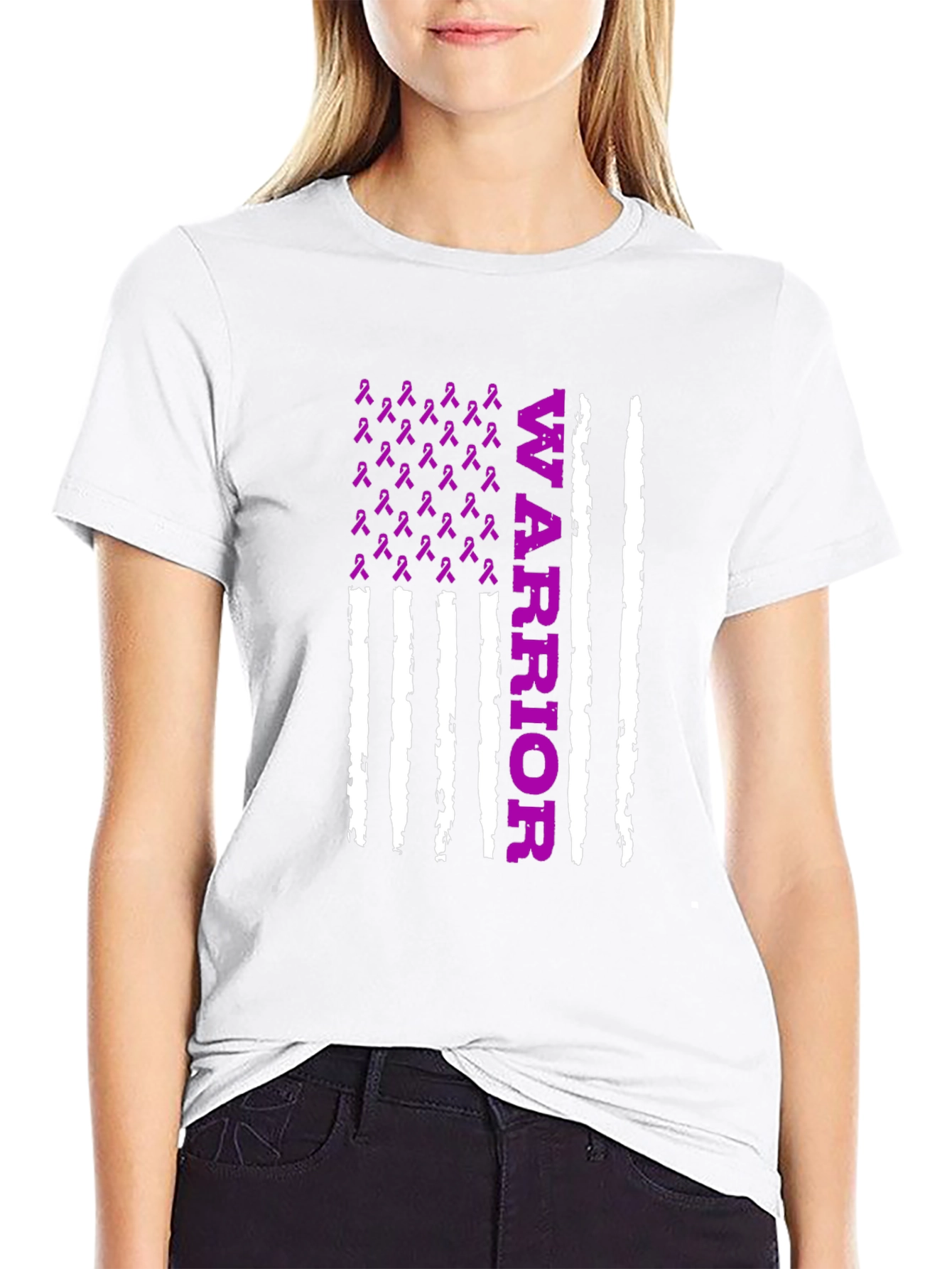 Warrior Ribbon Graphic T-Shirt