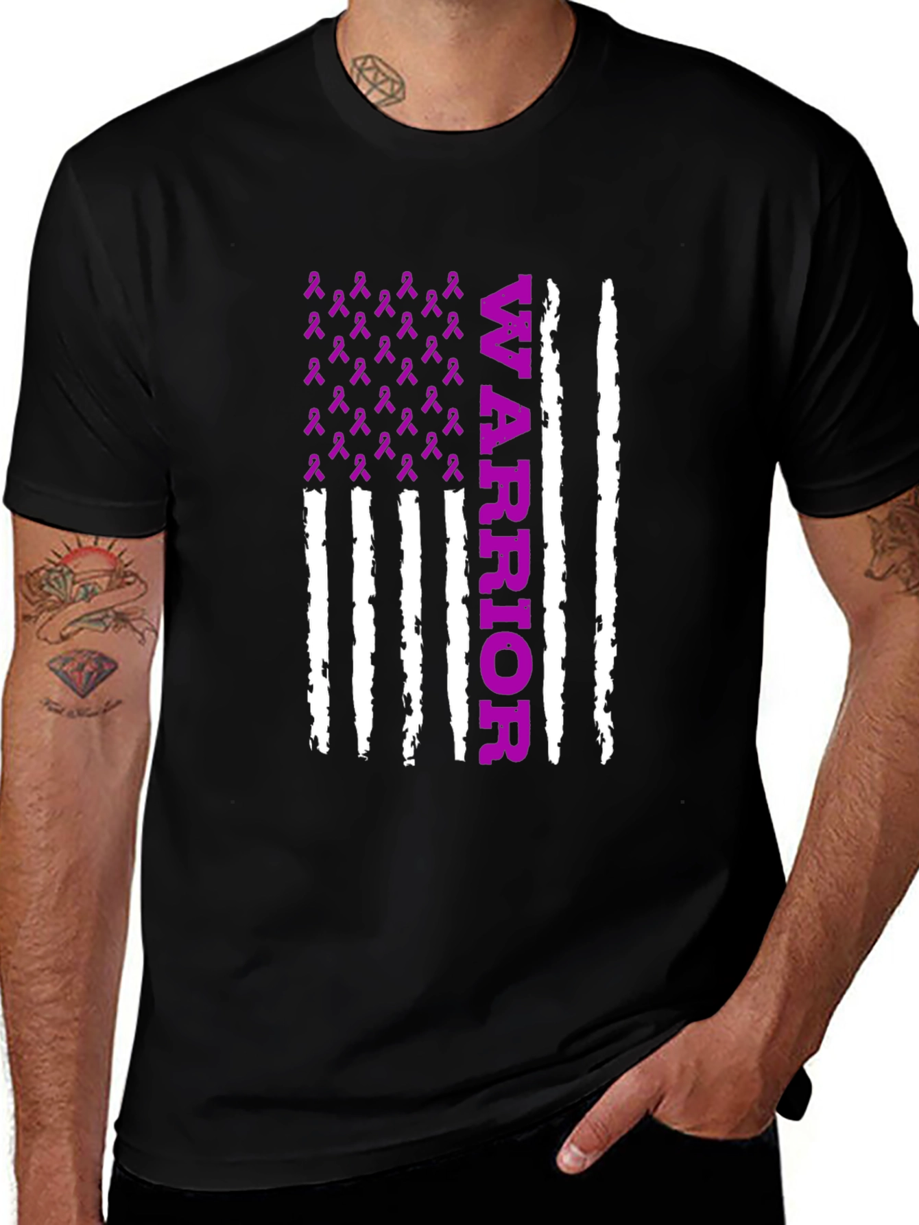 Warrior Ribbon Graphic T-Shirt