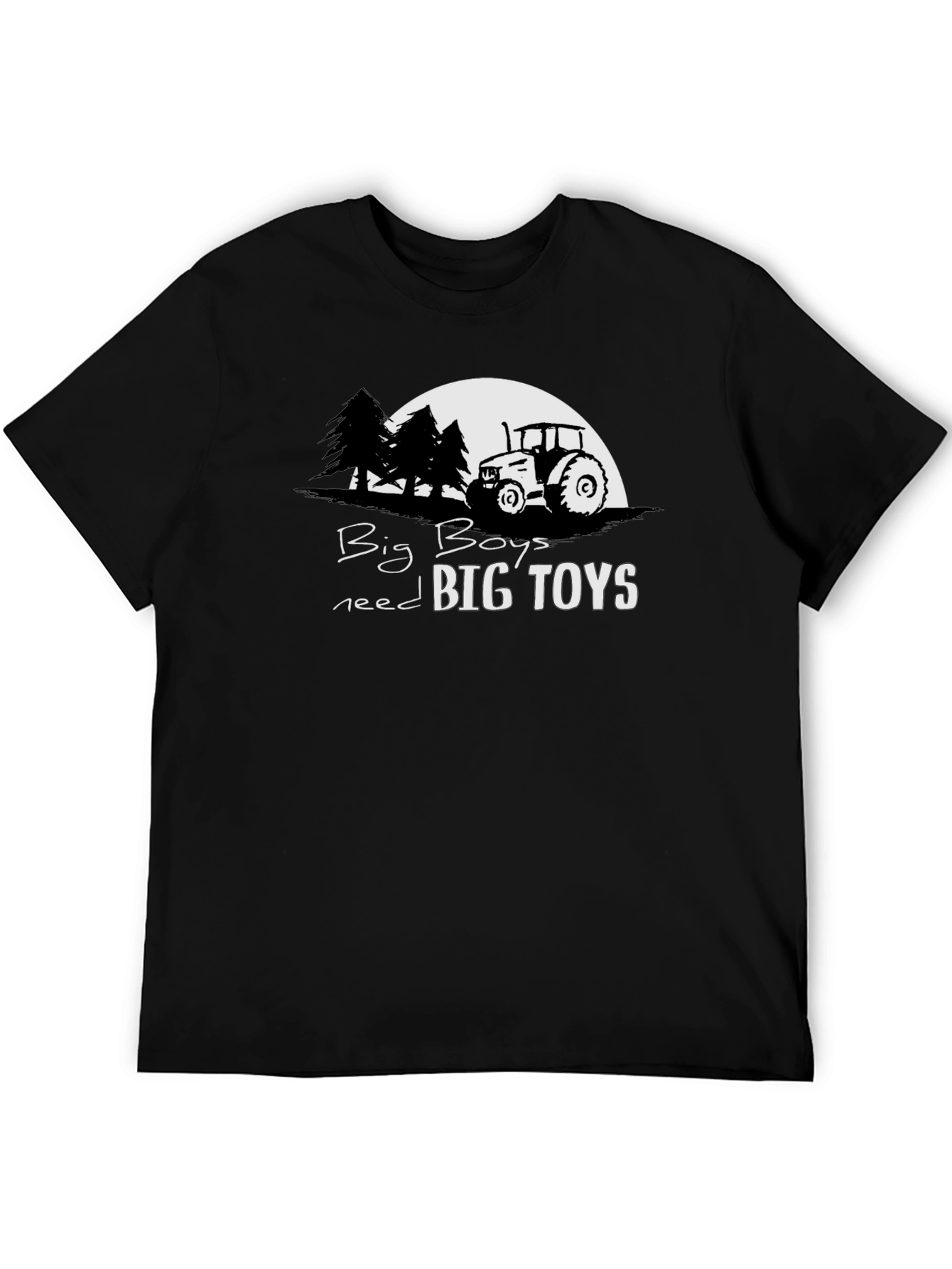 Big Boys Big Toys Tractor Graphic Tee
