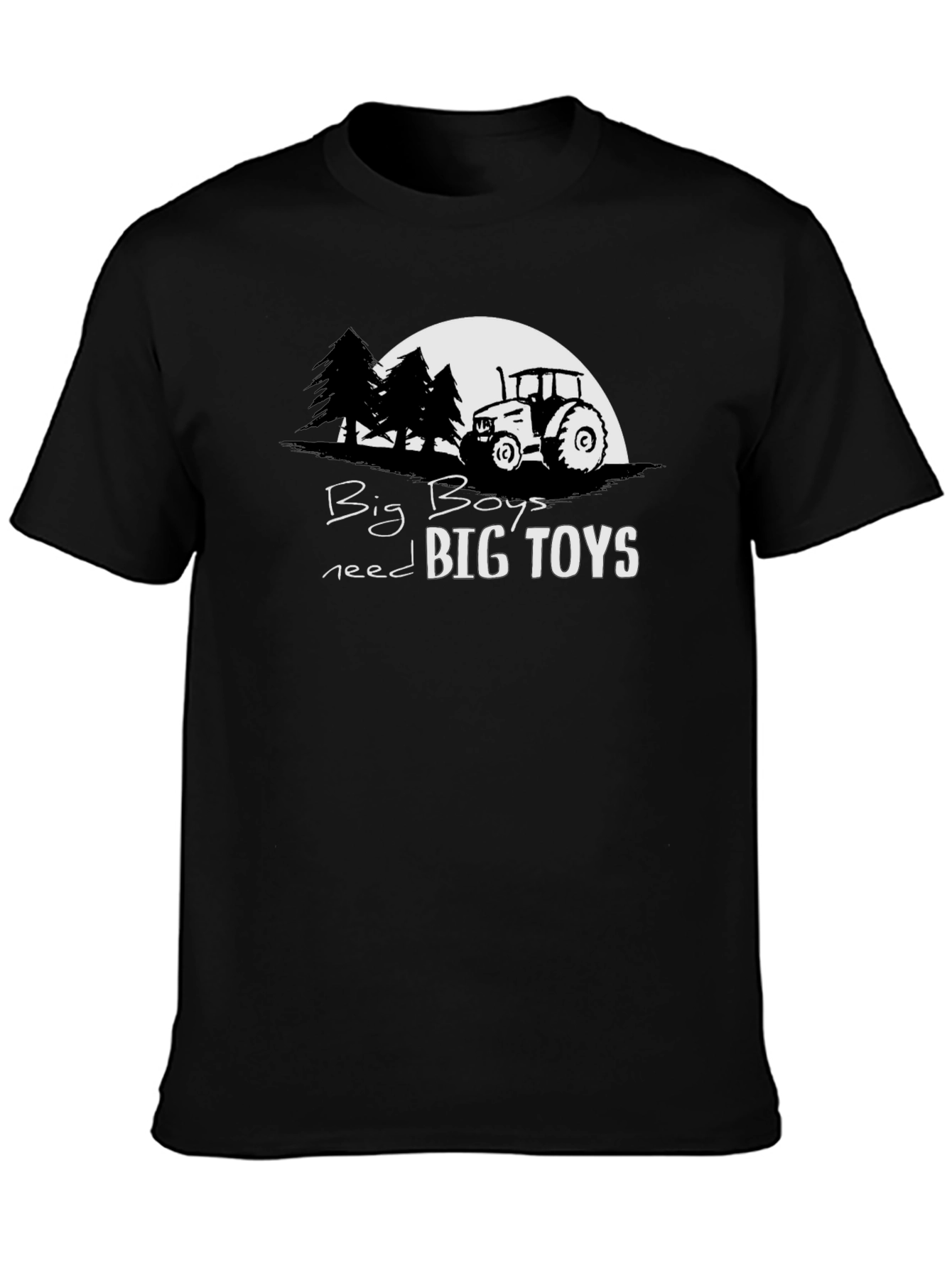 Big Boys Big Toys Tractor Graphic Tee