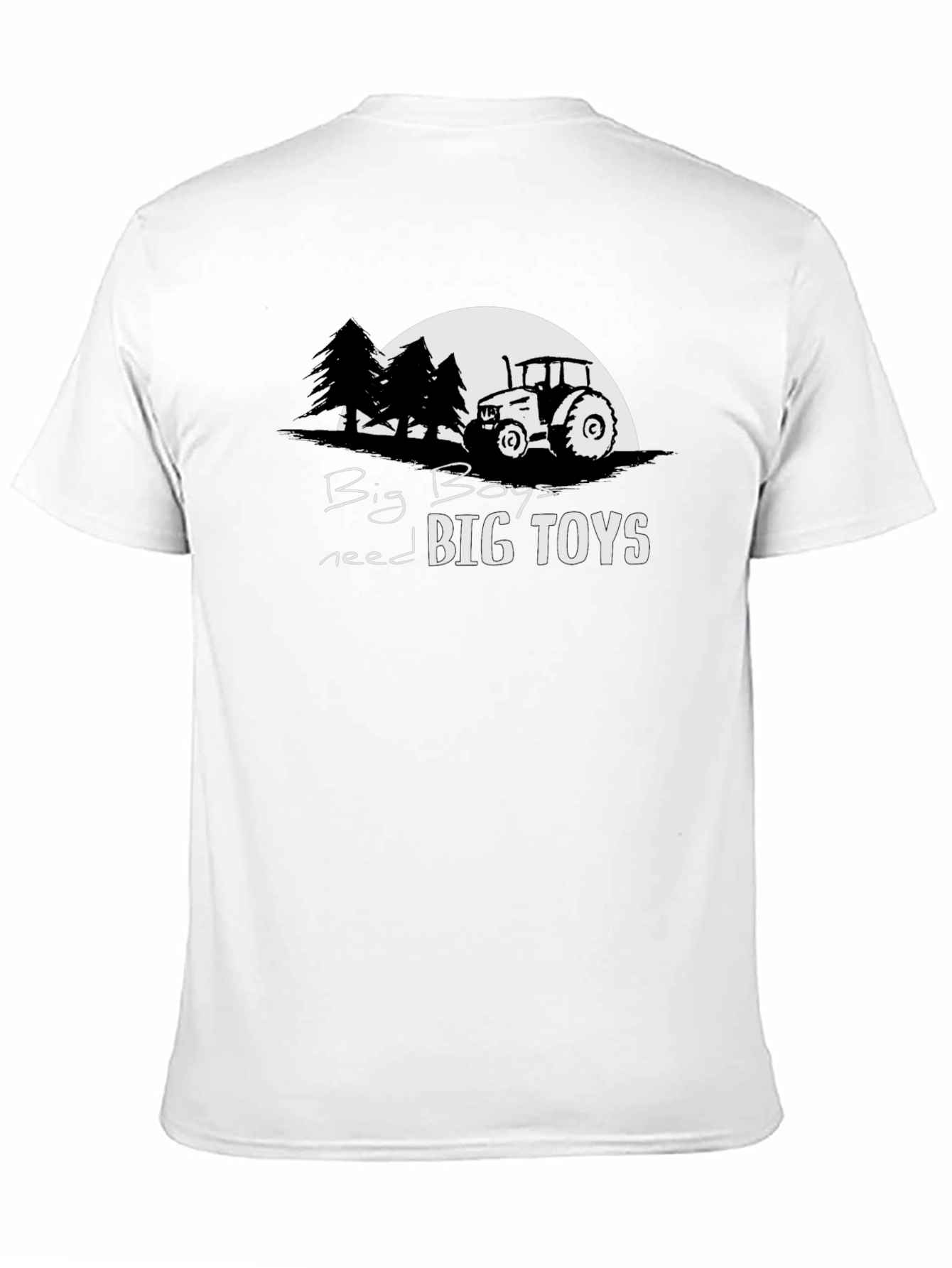 Big Boys Big Toys Tractor Graphic Tee