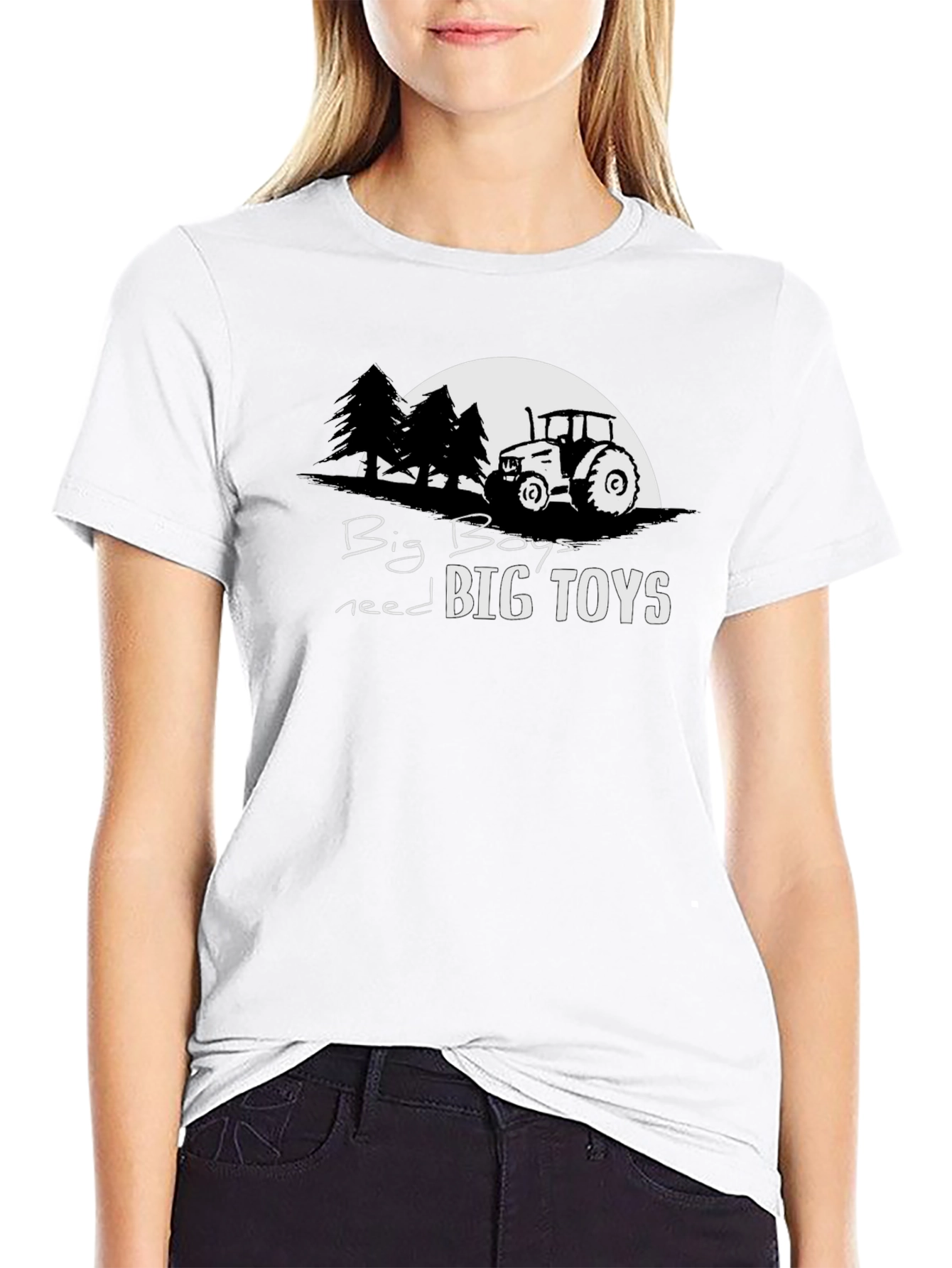 Big Boys Big Toys Tractor Graphic Tee
