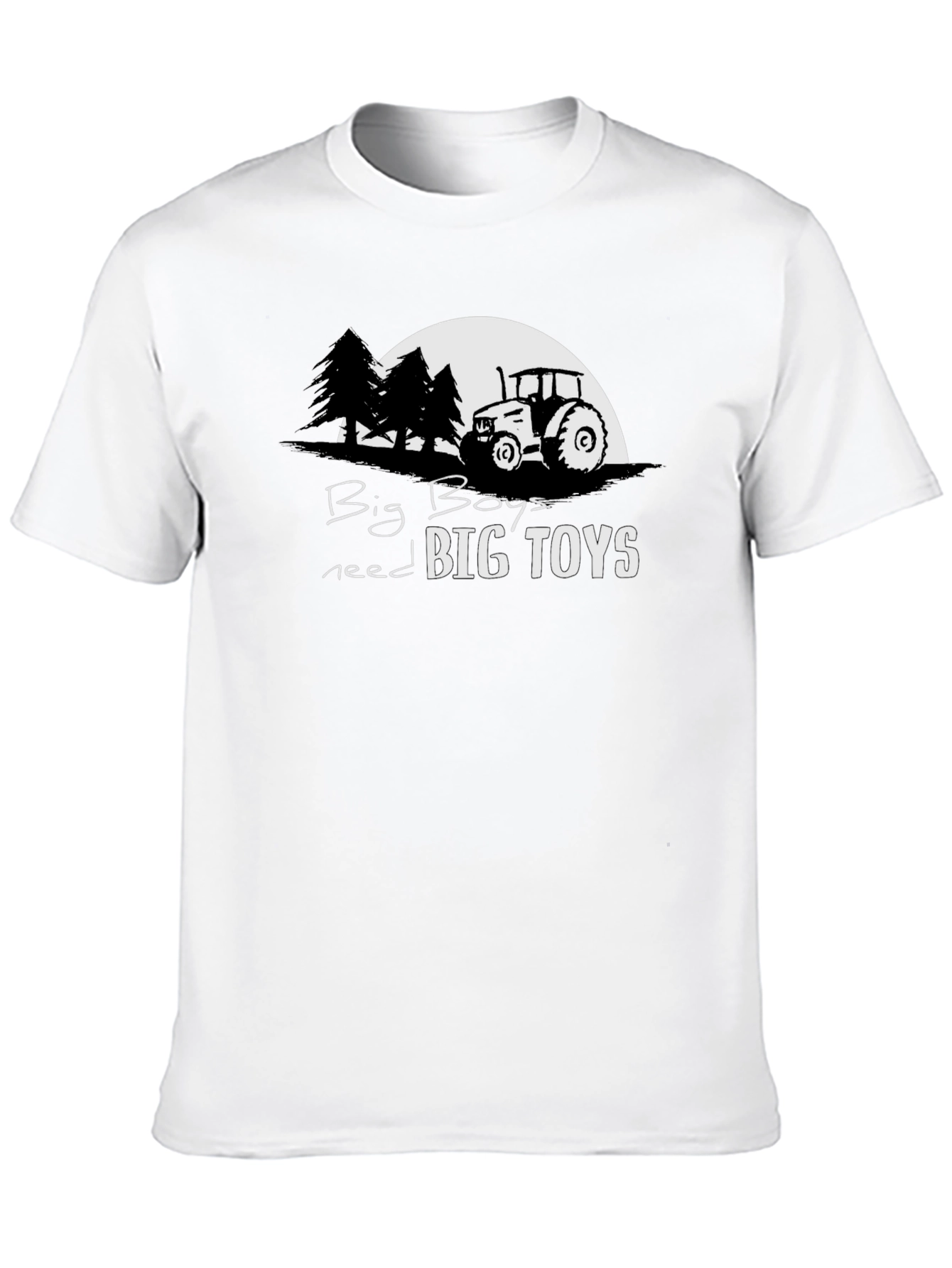 Big Boys Big Toys Tractor Graphic Tee