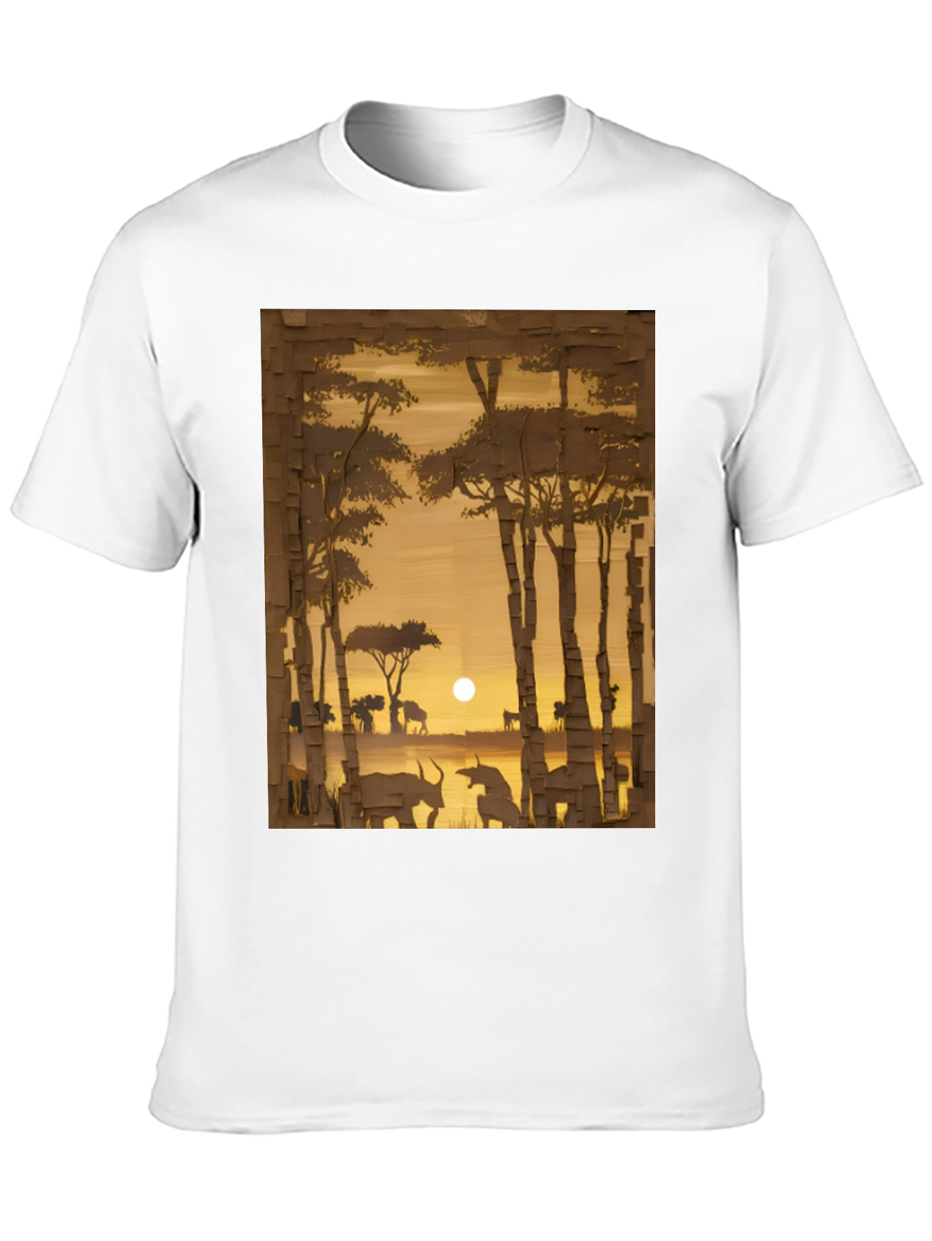 Sunset Safari Graphic Tee - Black