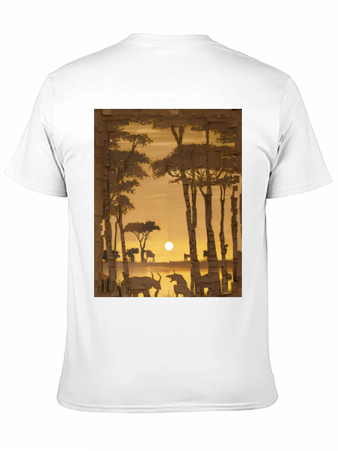 Sunset Safari Graphic Tee - Black