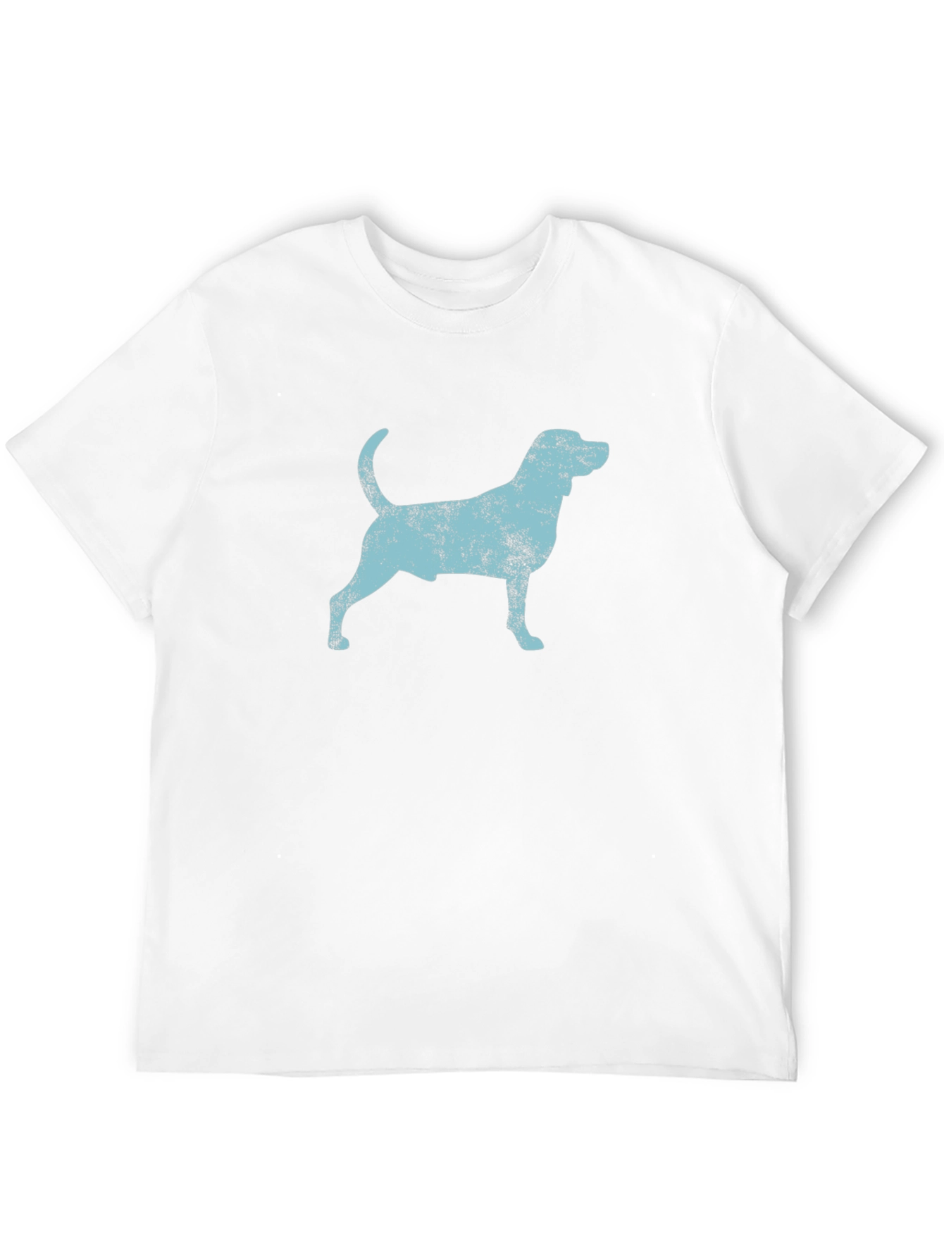 Distressed Dog Graphic Tee - Black