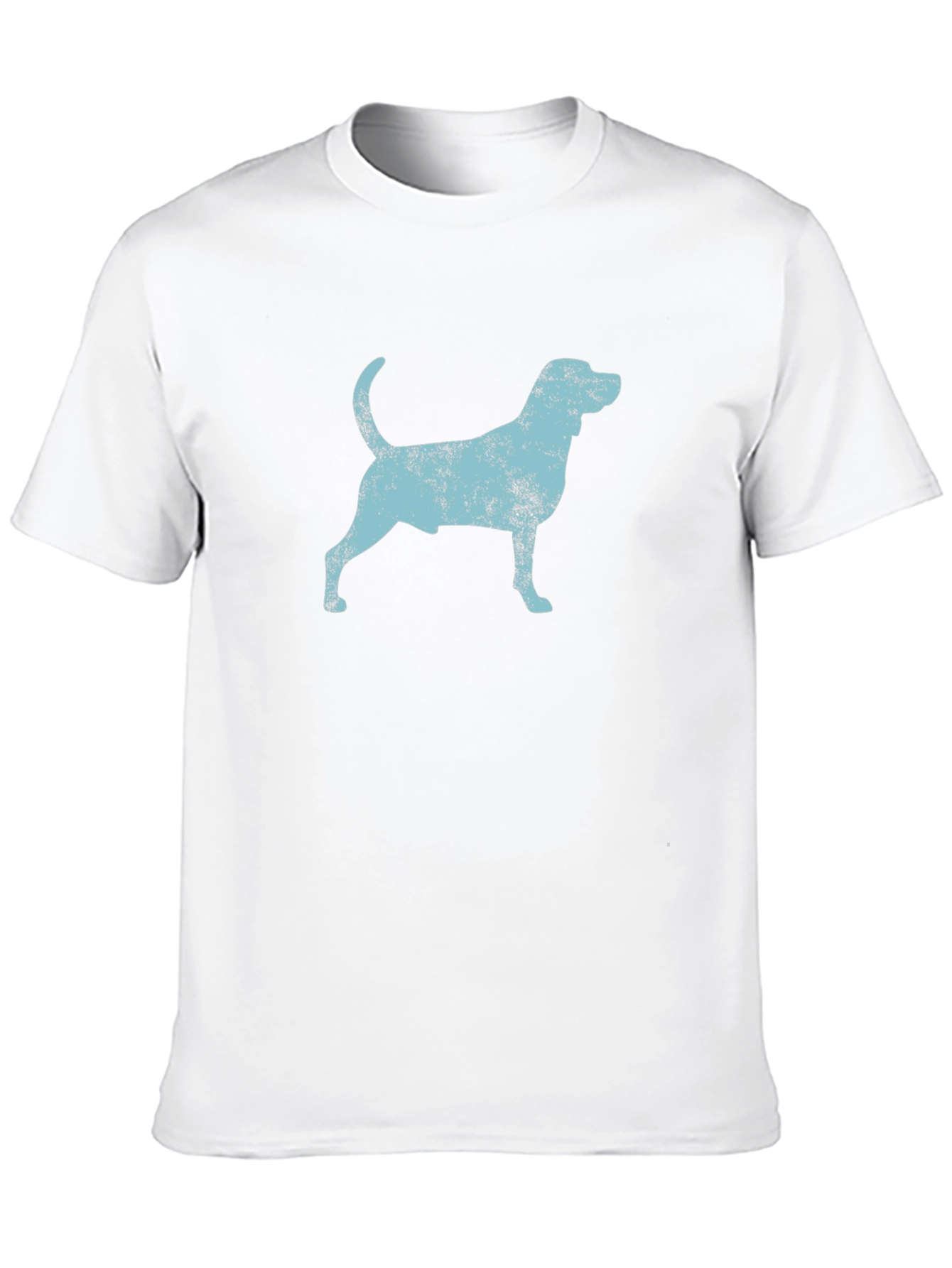 Distressed Dog Graphic Tee - Black