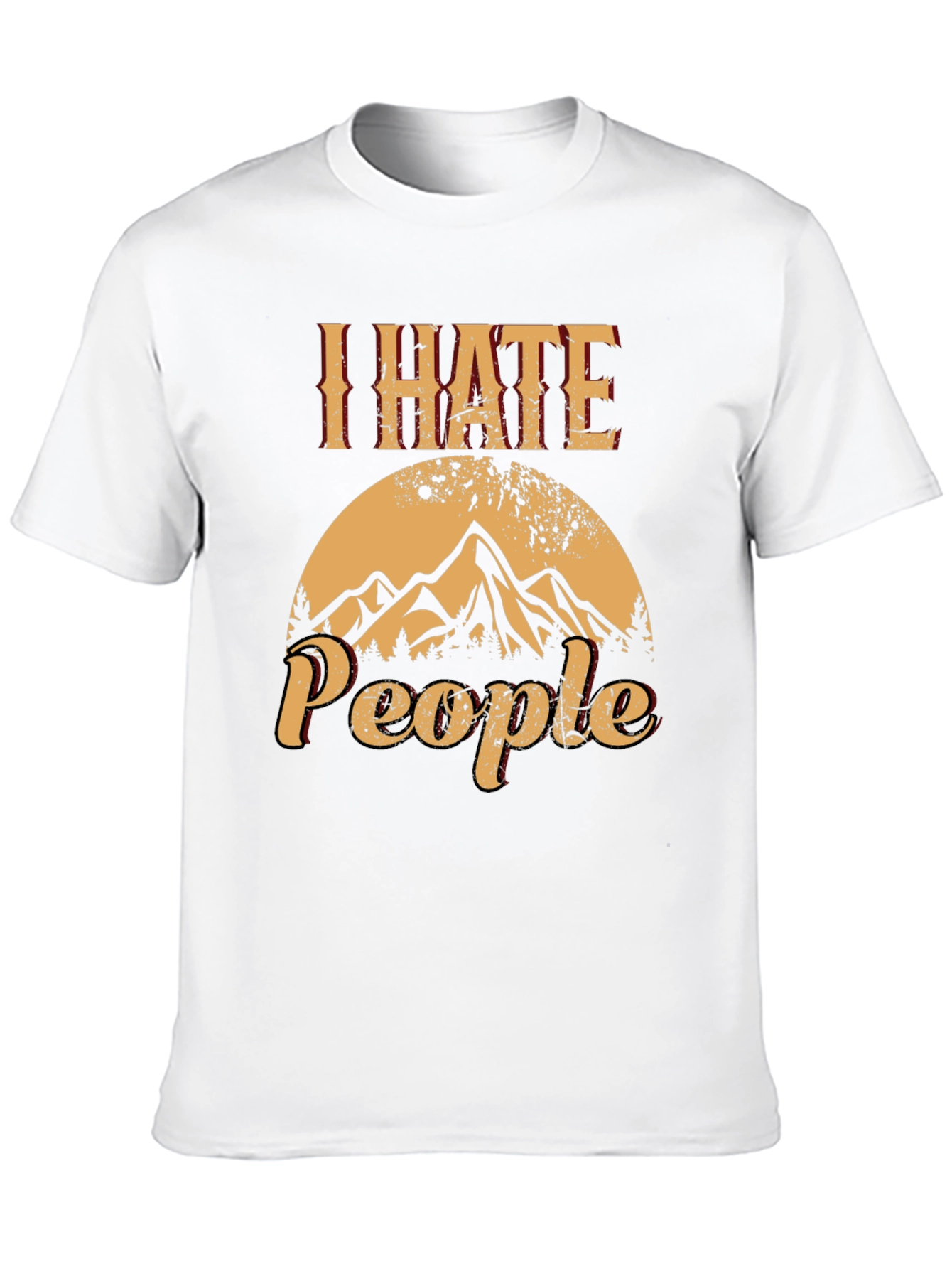 I Hate People T-Shirt - Mountain Graphic