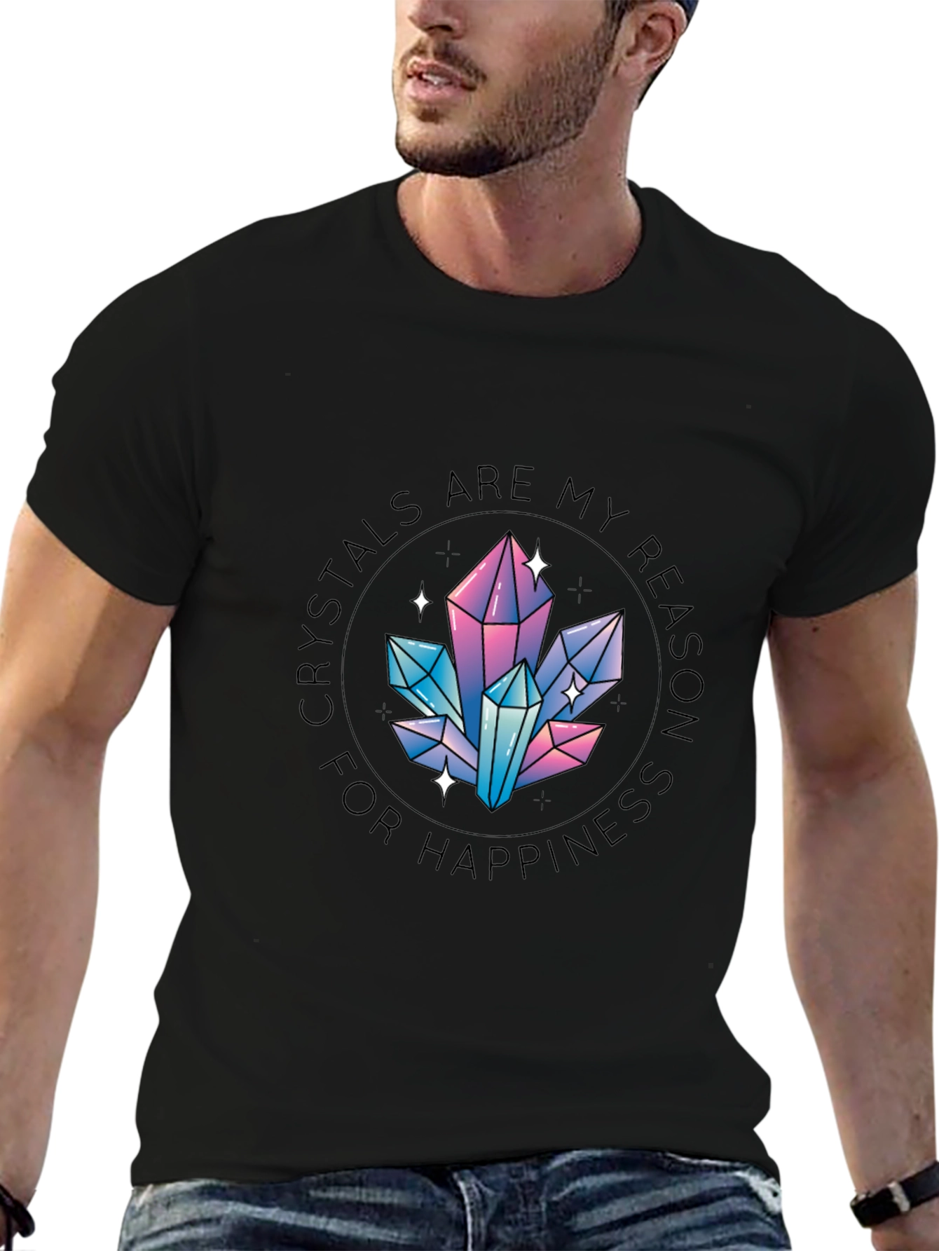 Crystals are My Reason for Happiness T-Shirt