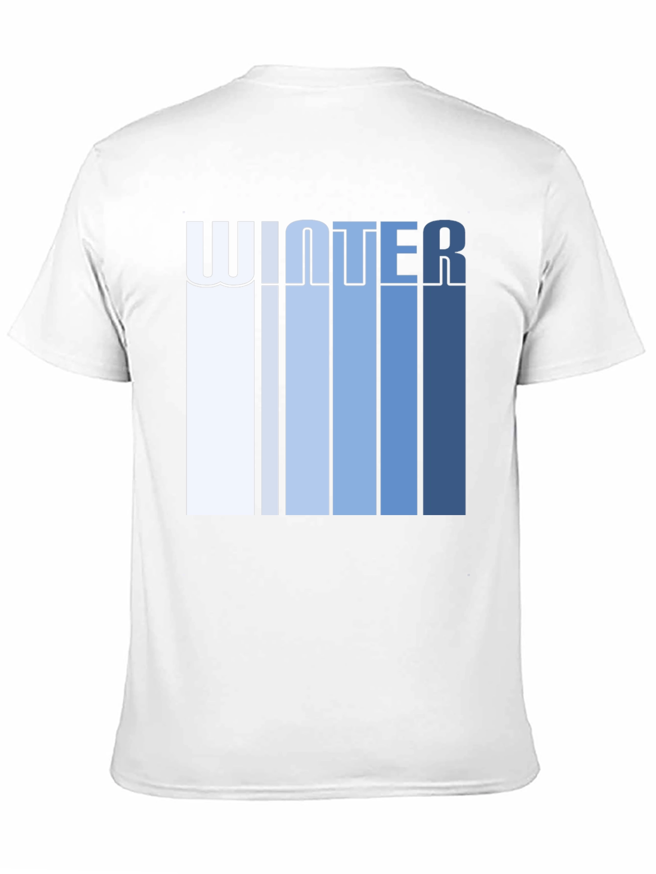 Winter Striped Graphic Tee - Black