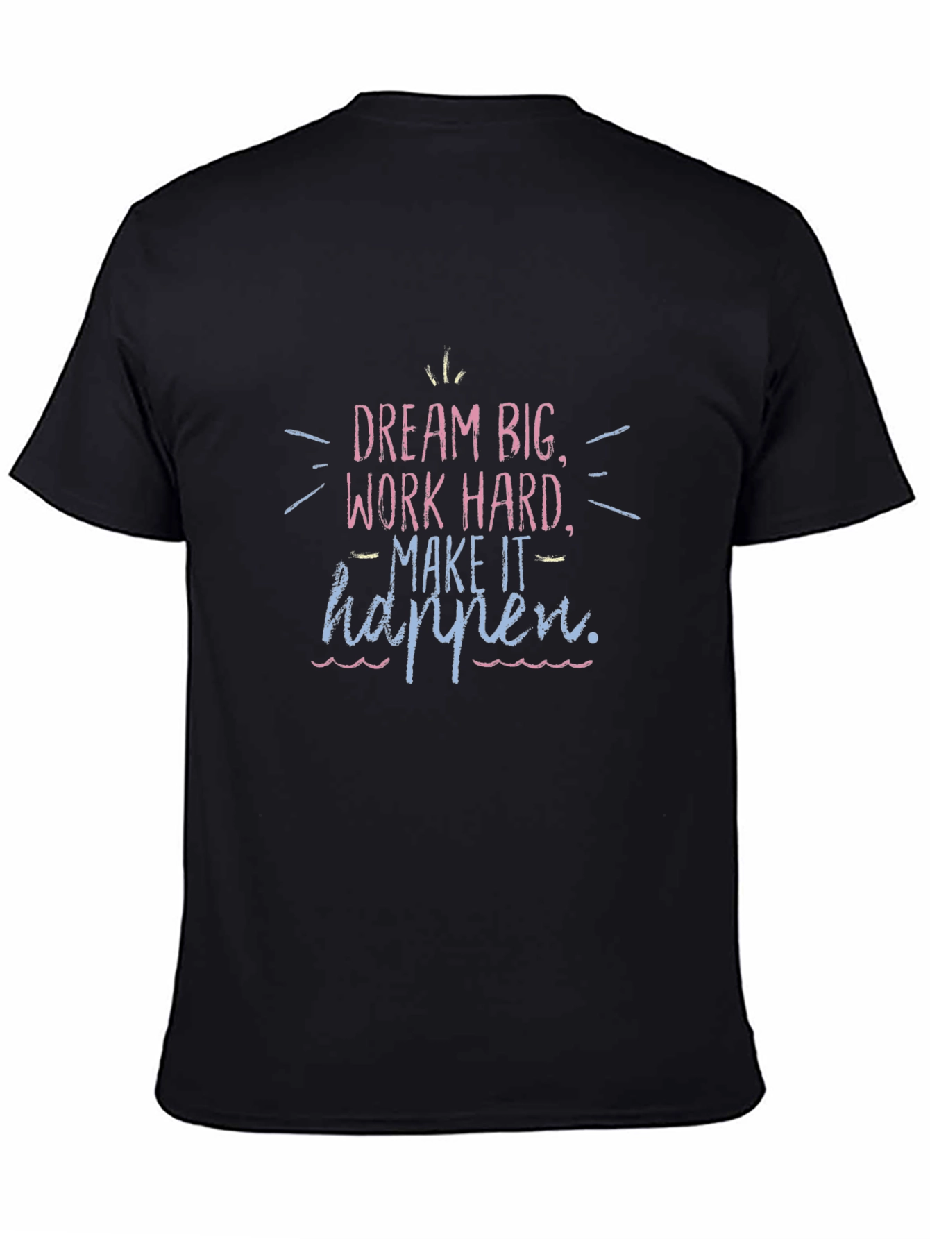 Dream Big Black Graphic Tee