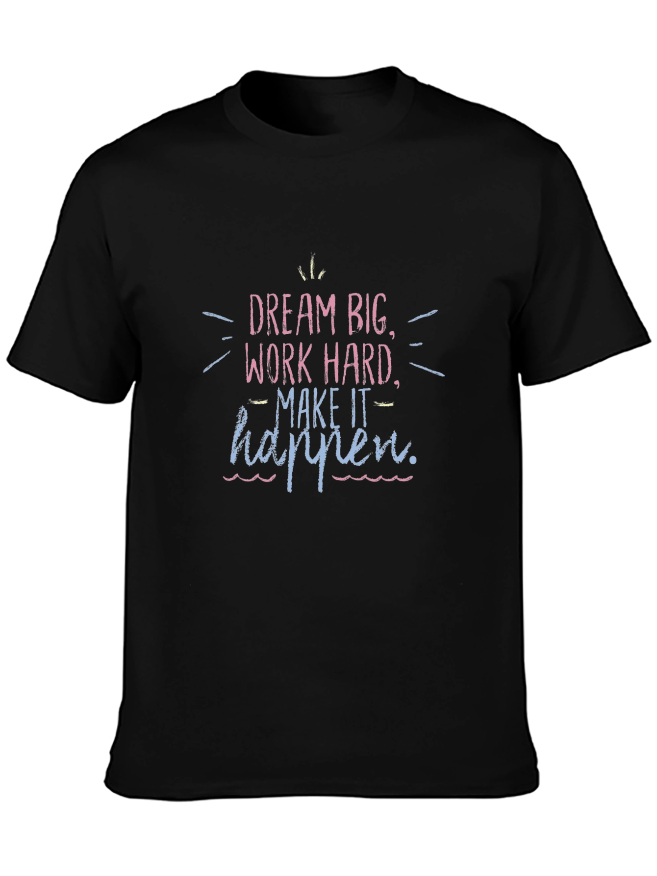 Dream Big Black Graphic Tee