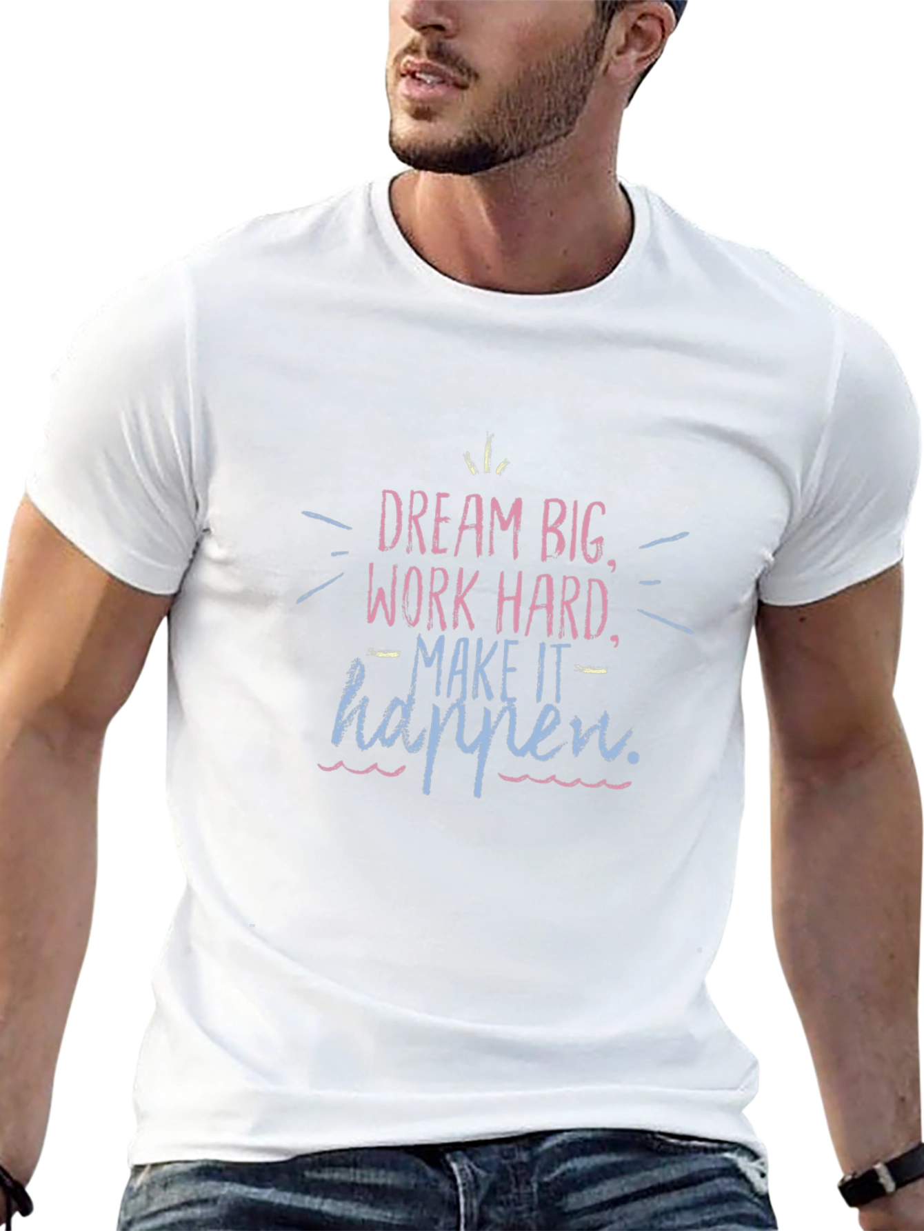 Dream Big Black Graphic Tee