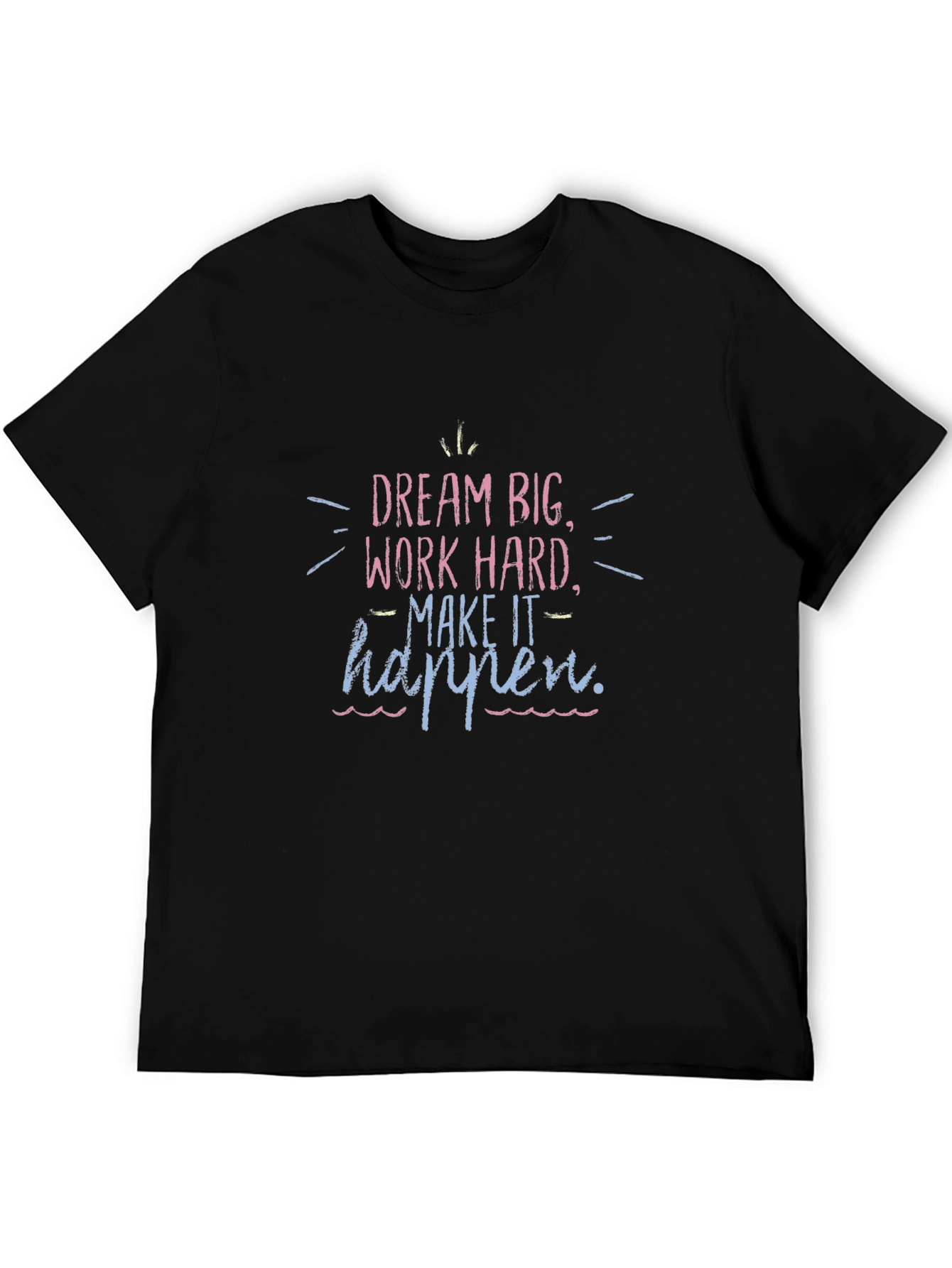 Dream Big Black Graphic Tee