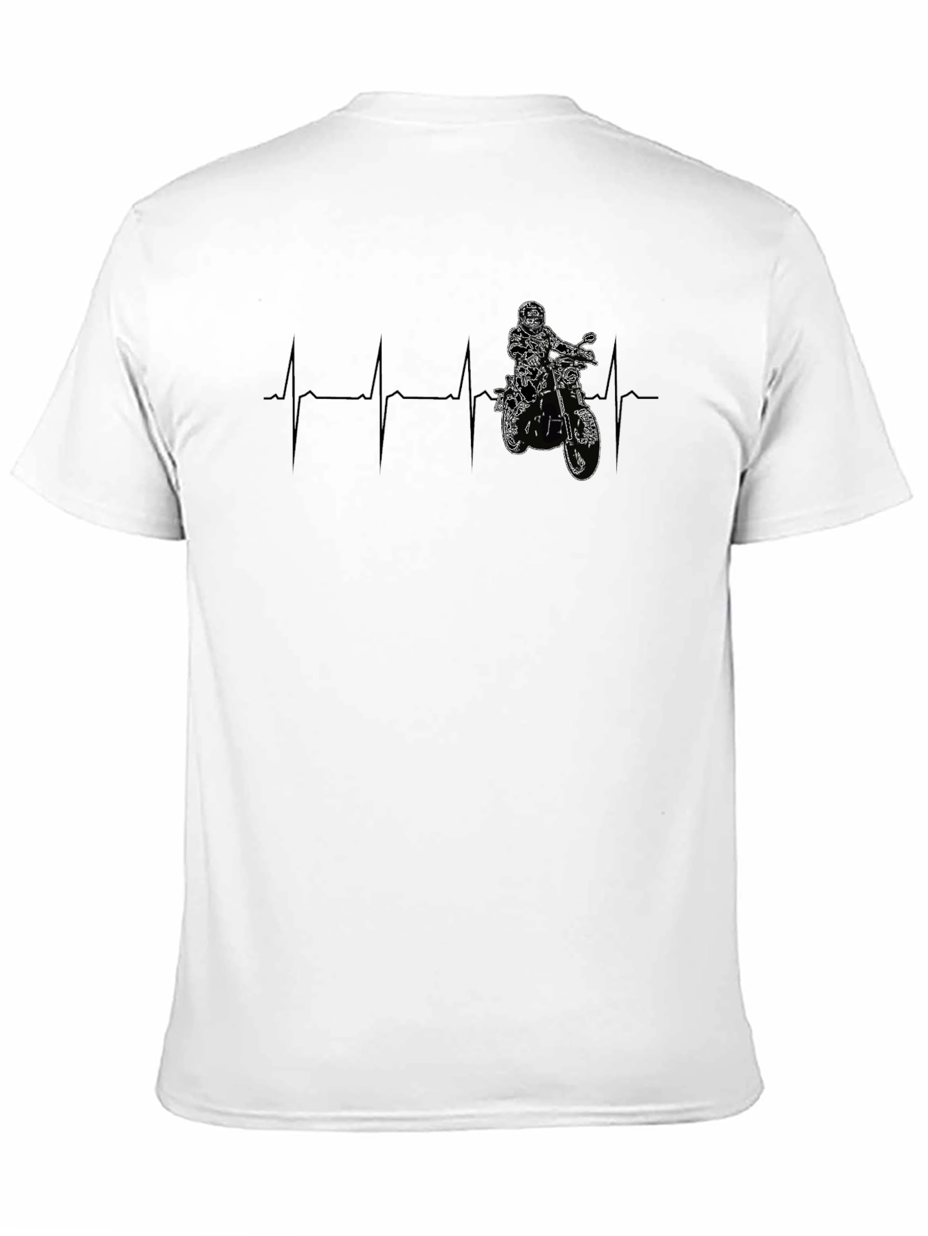 Motorcycle Heartbeat Graphic Tee