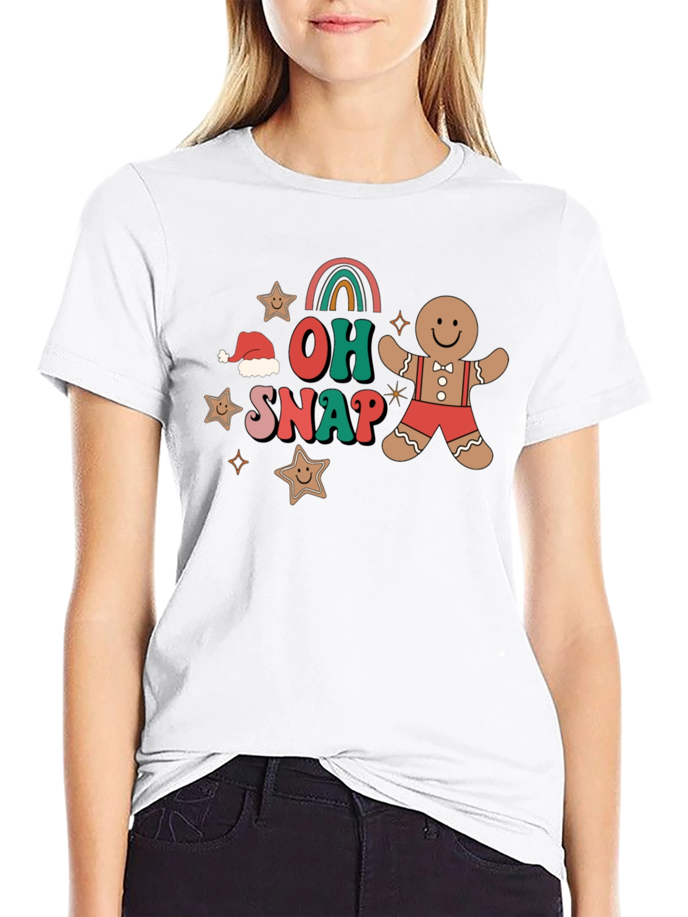 Oh Snap Gingerbread Christmas Graphic Tee
