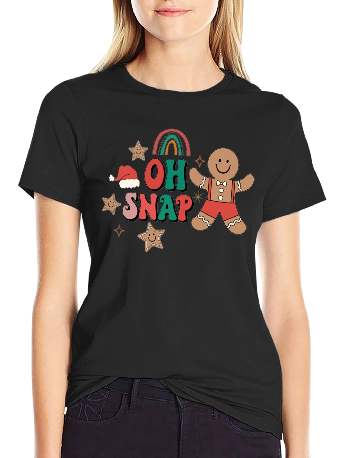 Oh Snap Gingerbread Christmas Graphic Tee