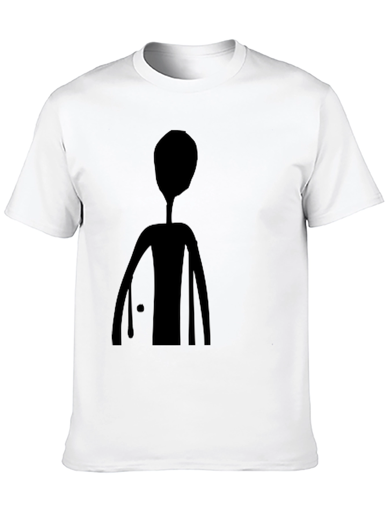 Mens Black T-Shirt with Alien Graphic