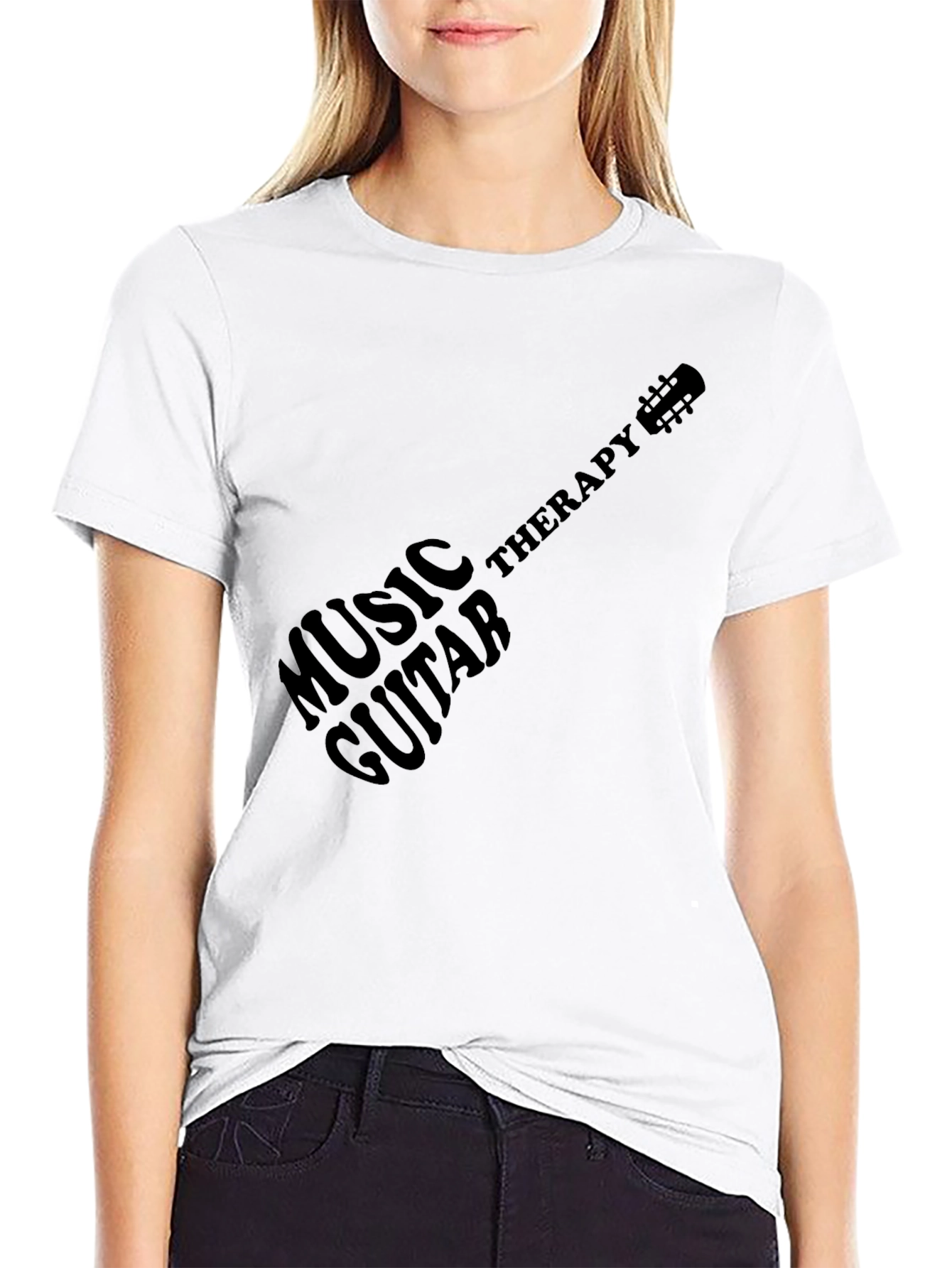 Music Therapy Guitar Tee - Stylish & Unique
