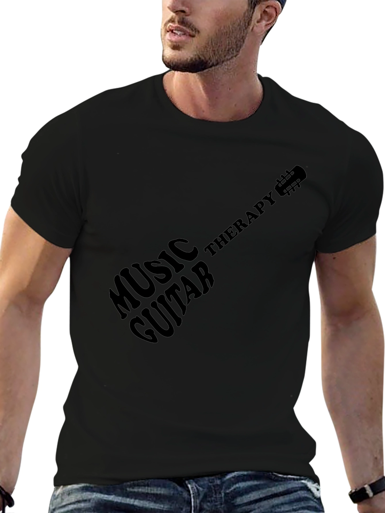 Music Therapy Guitar Tee - Stylish & Unique