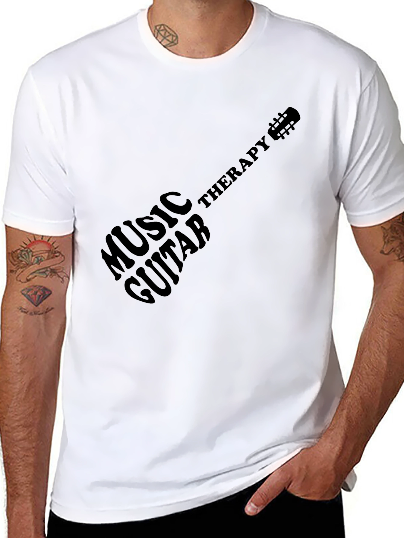 Music Therapy Guitar Tee - Stylish & Unique
