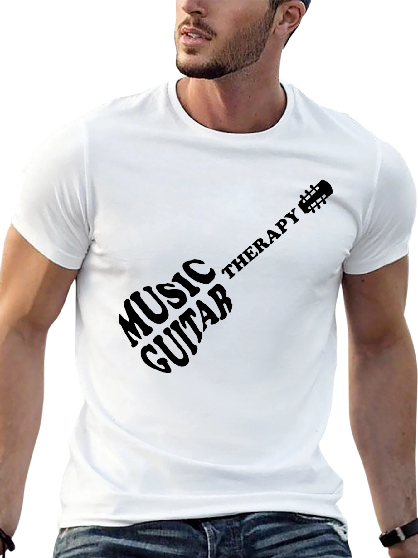 Music Therapy Guitar Tee - Stylish & Unique