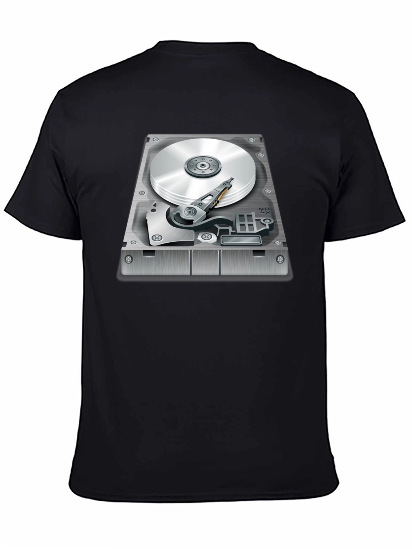 Hard Drive Graphic T-Shirt - Techie Style