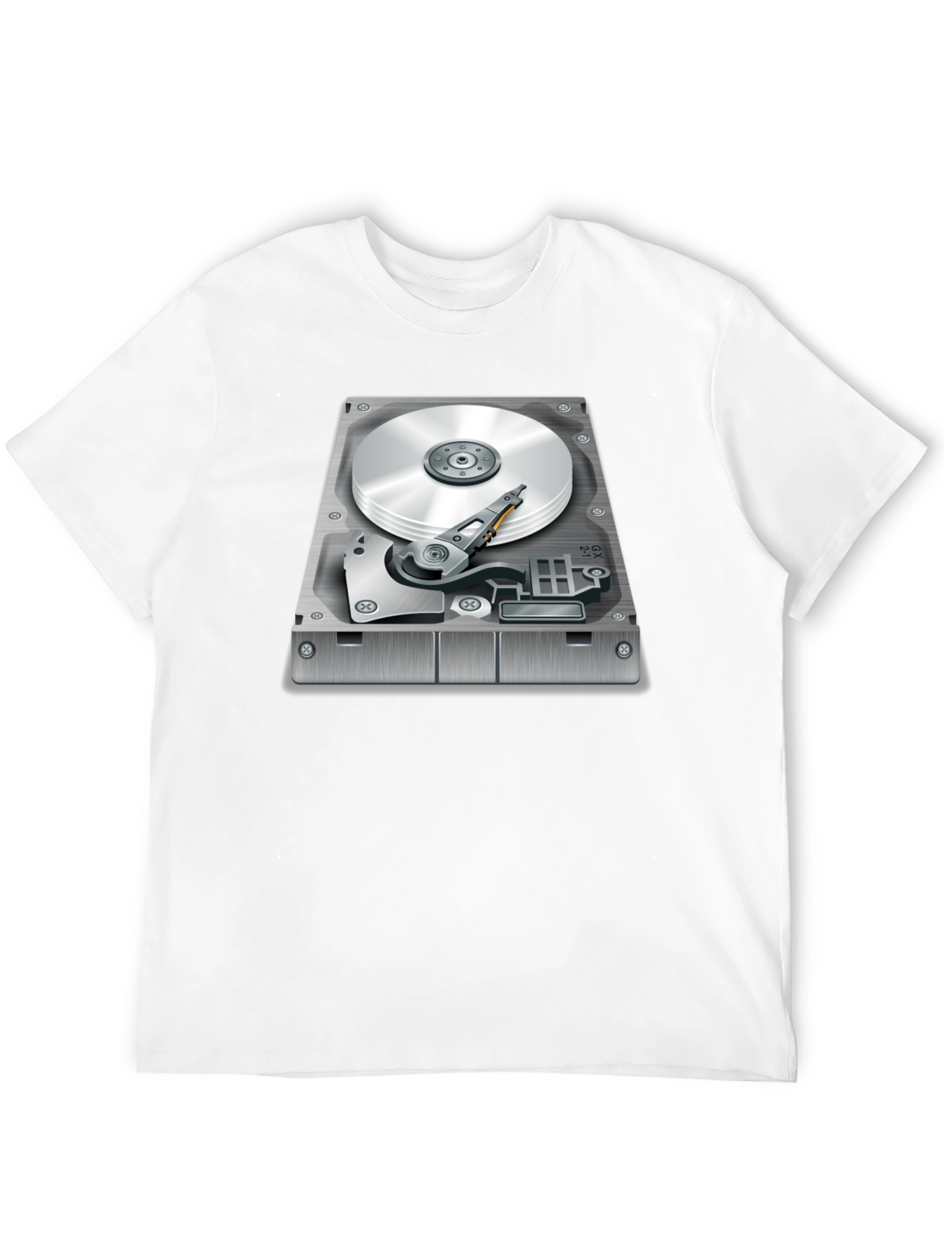 Hard Drive Graphic T-Shirt - Techie Style
