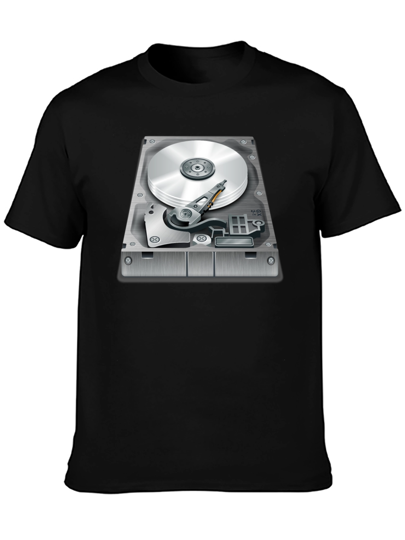 Hard Drive Graphic T-Shirt - Techie Style