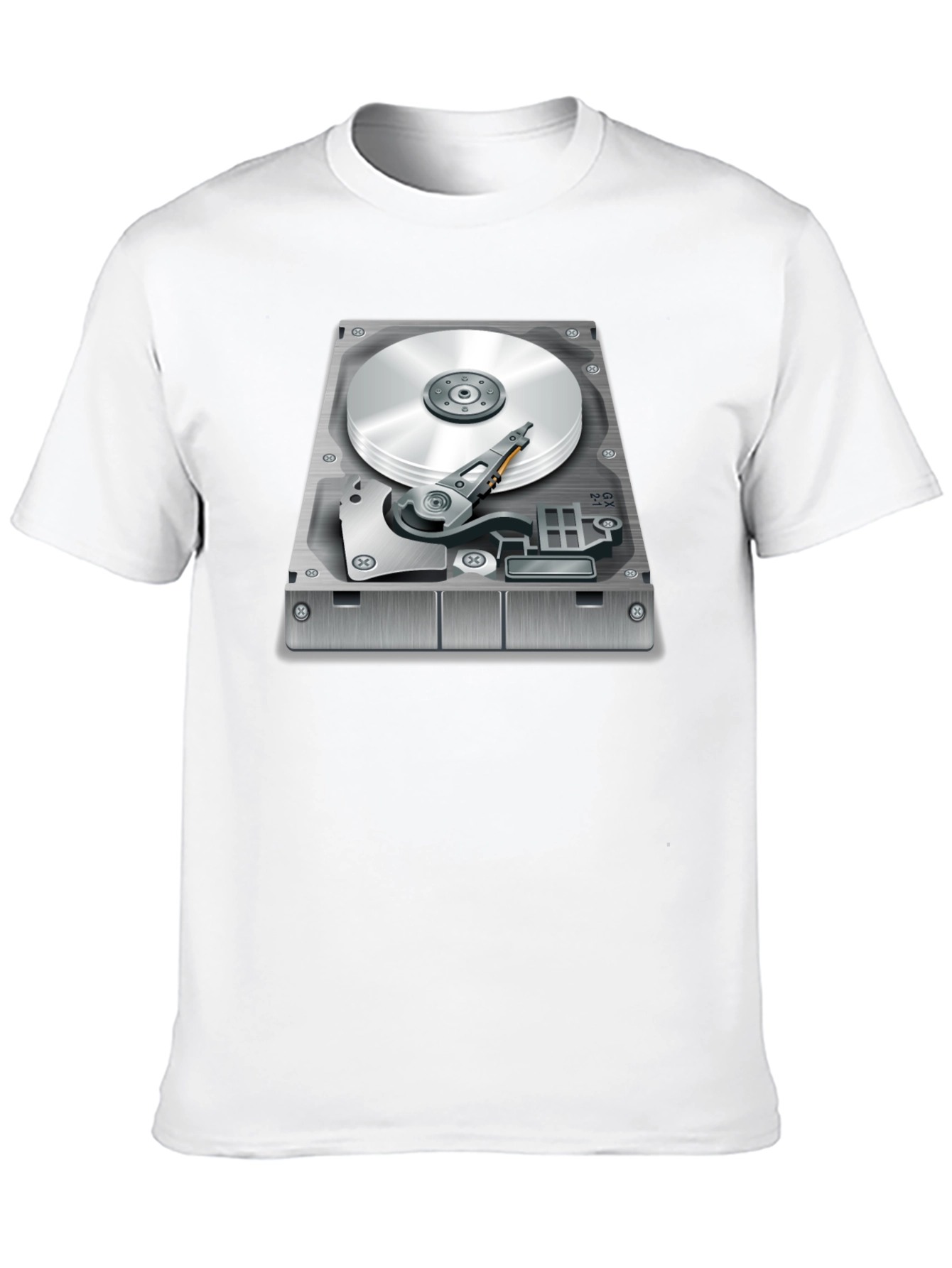 Hard Drive Graphic T-Shirt - Techie Style