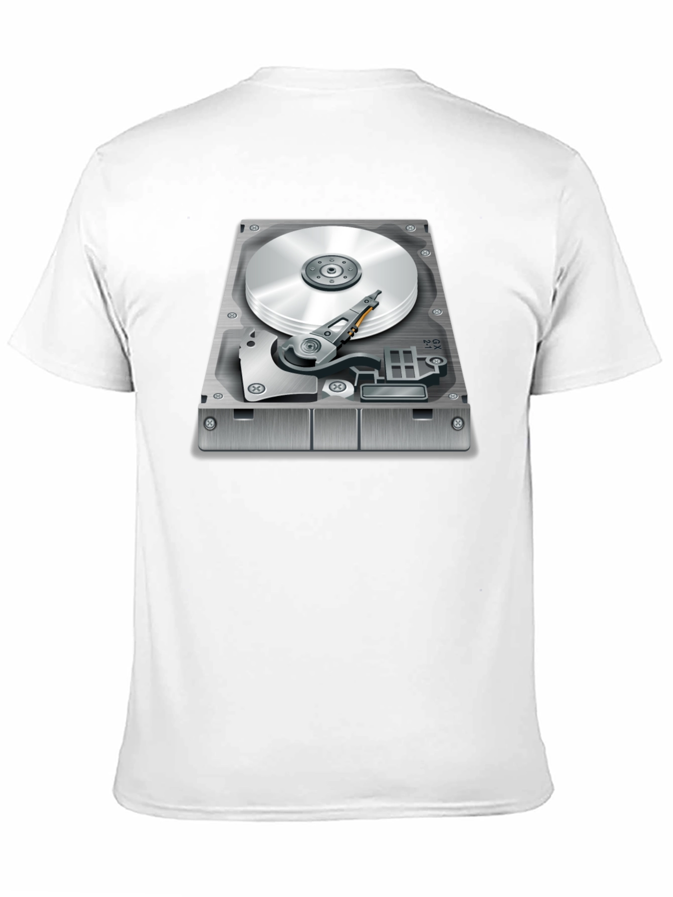 Hard Drive Graphic T-Shirt - Techie Style
