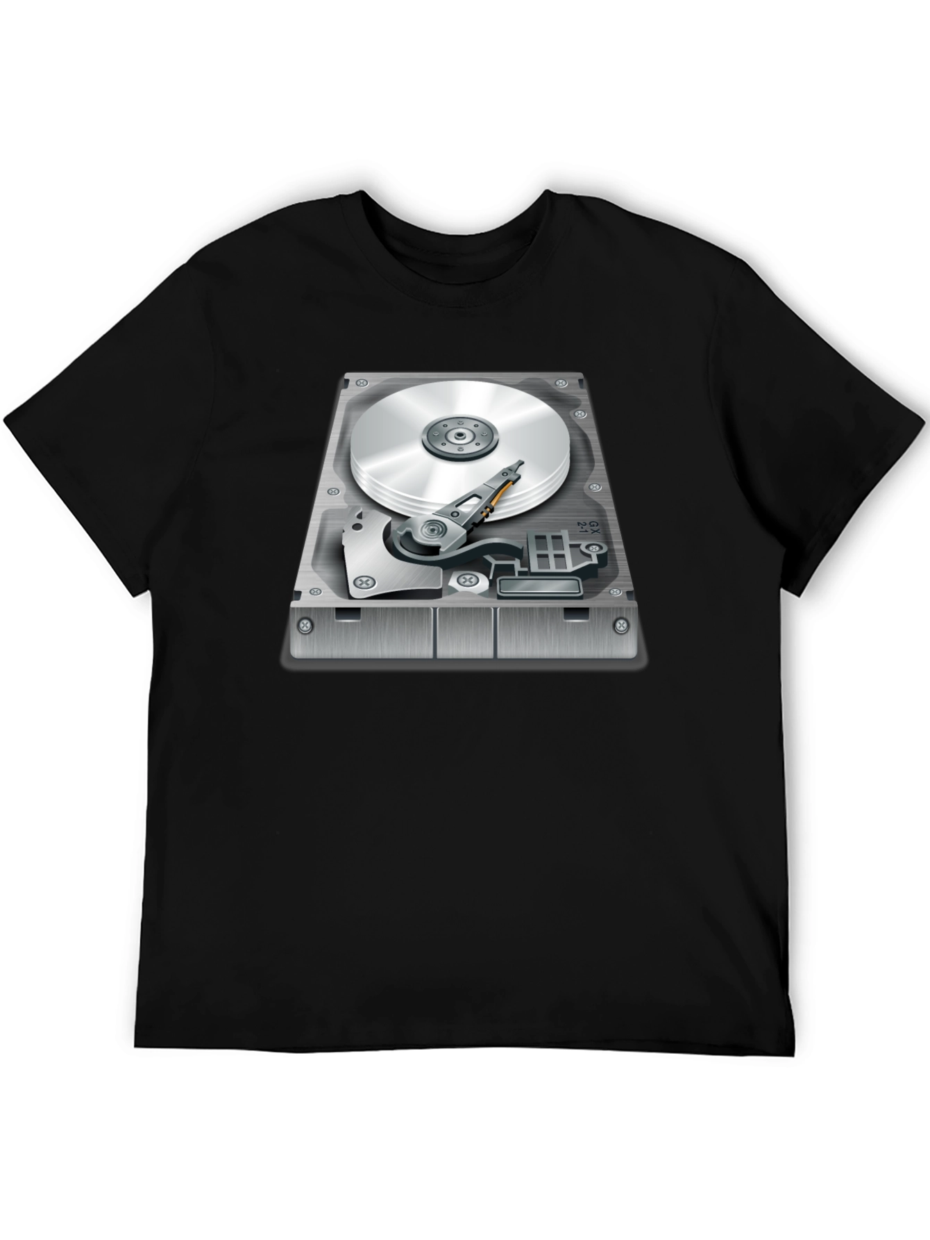 Hard Drive Graphic T-Shirt - Techie Style