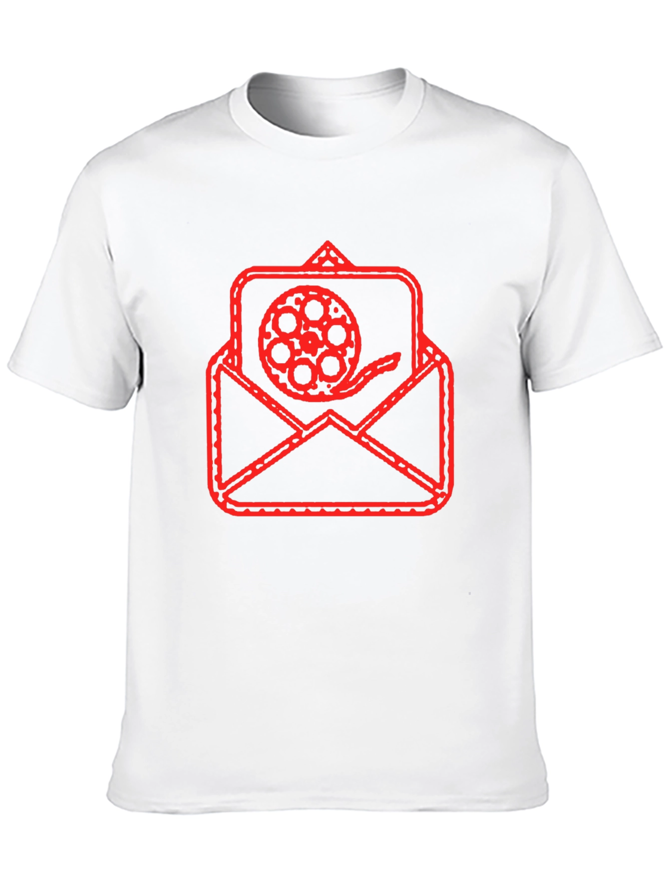 Retro Film Reel Envelope Graphic Tee