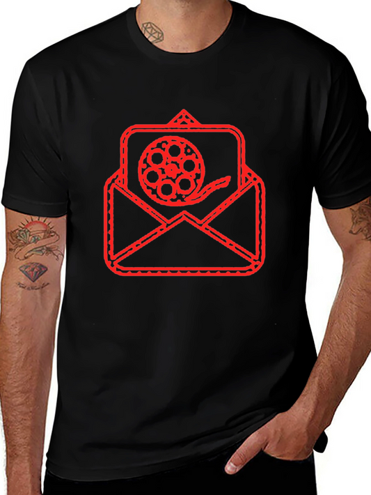 Retro Film Reel Envelope Graphic Tee