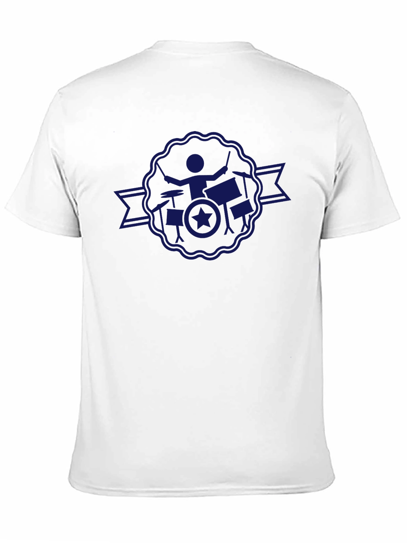 Drummer Star Badge Black T-Shirt