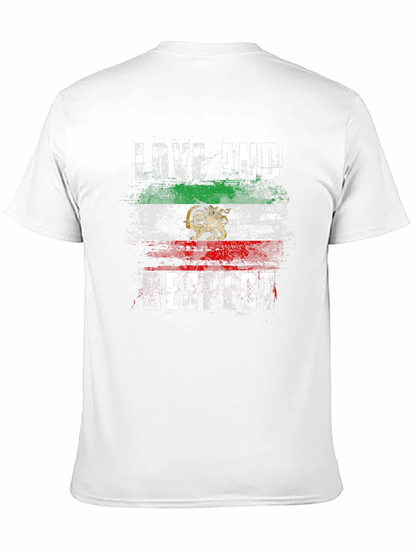 Love and Respect Iran Flag T-Shirt