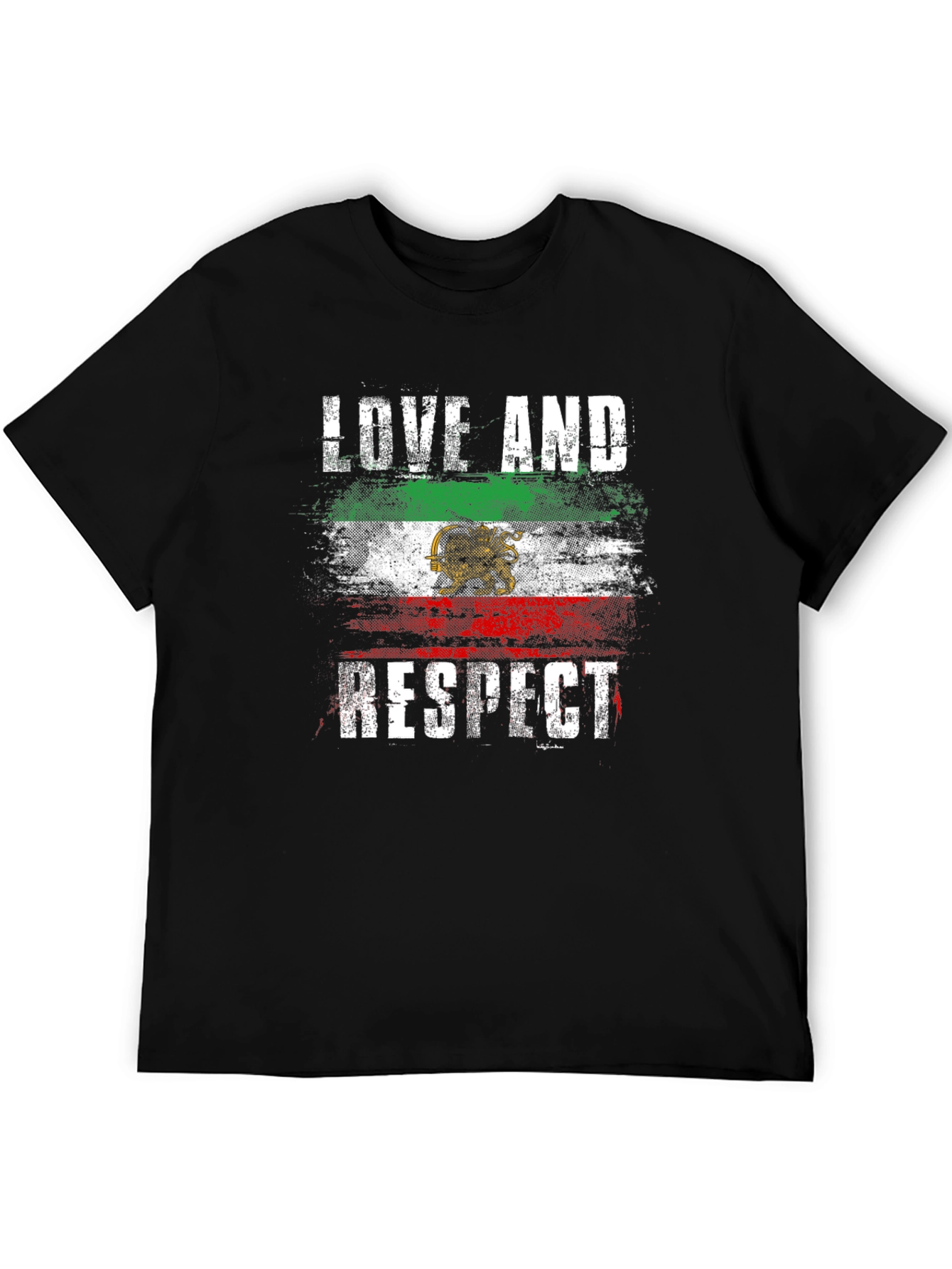 Love and Respect Iran Flag T-Shirt