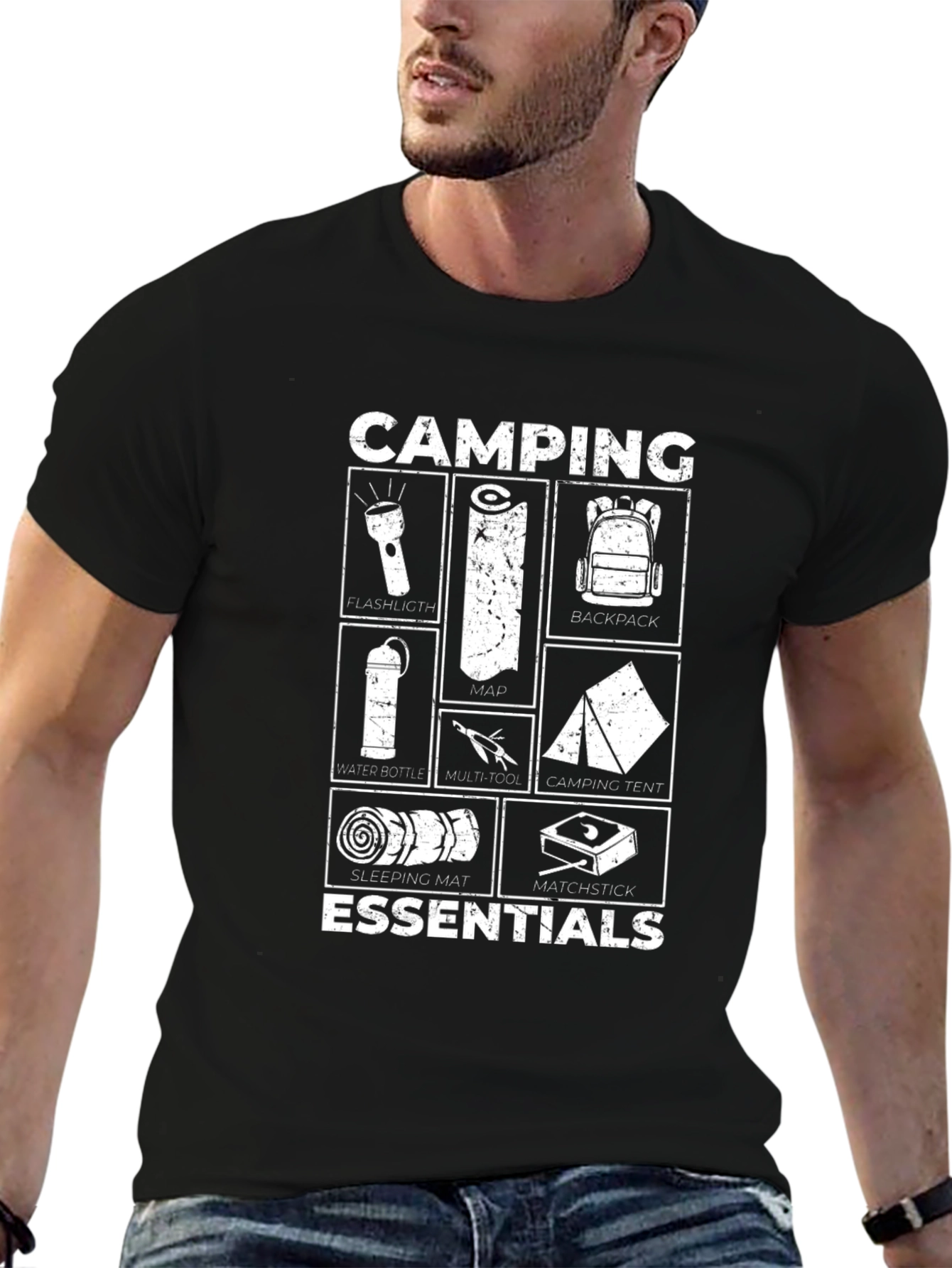 Camping Essentials Graphic T-Shirt