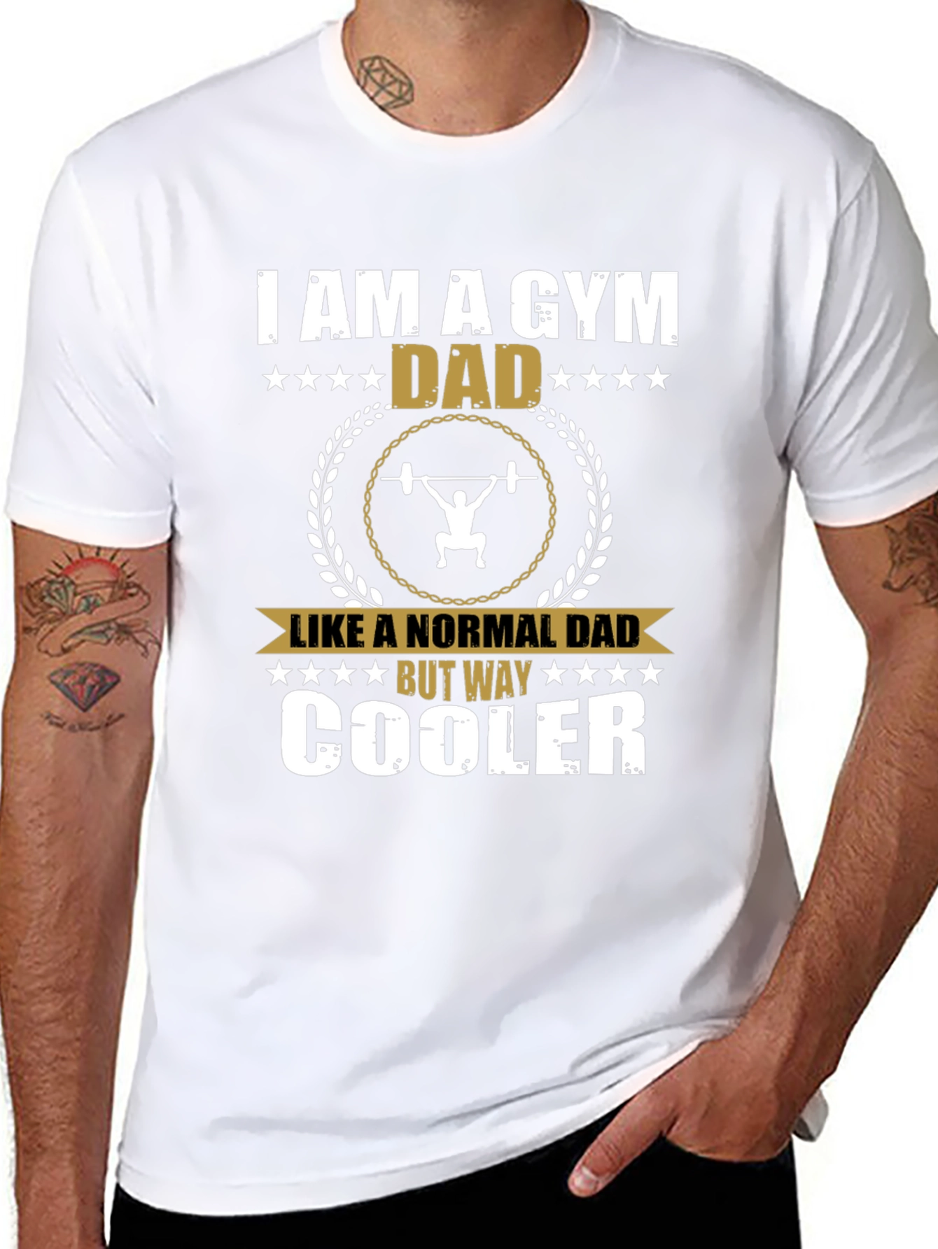 I am a Gym Dad T-Shirt: Cool Dad Edition