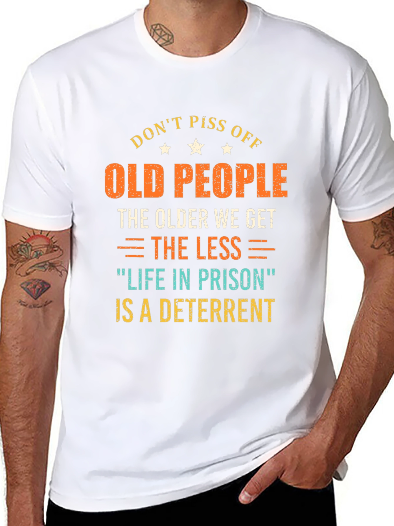 Dont Piss Off Old People Graphic T-Shirt