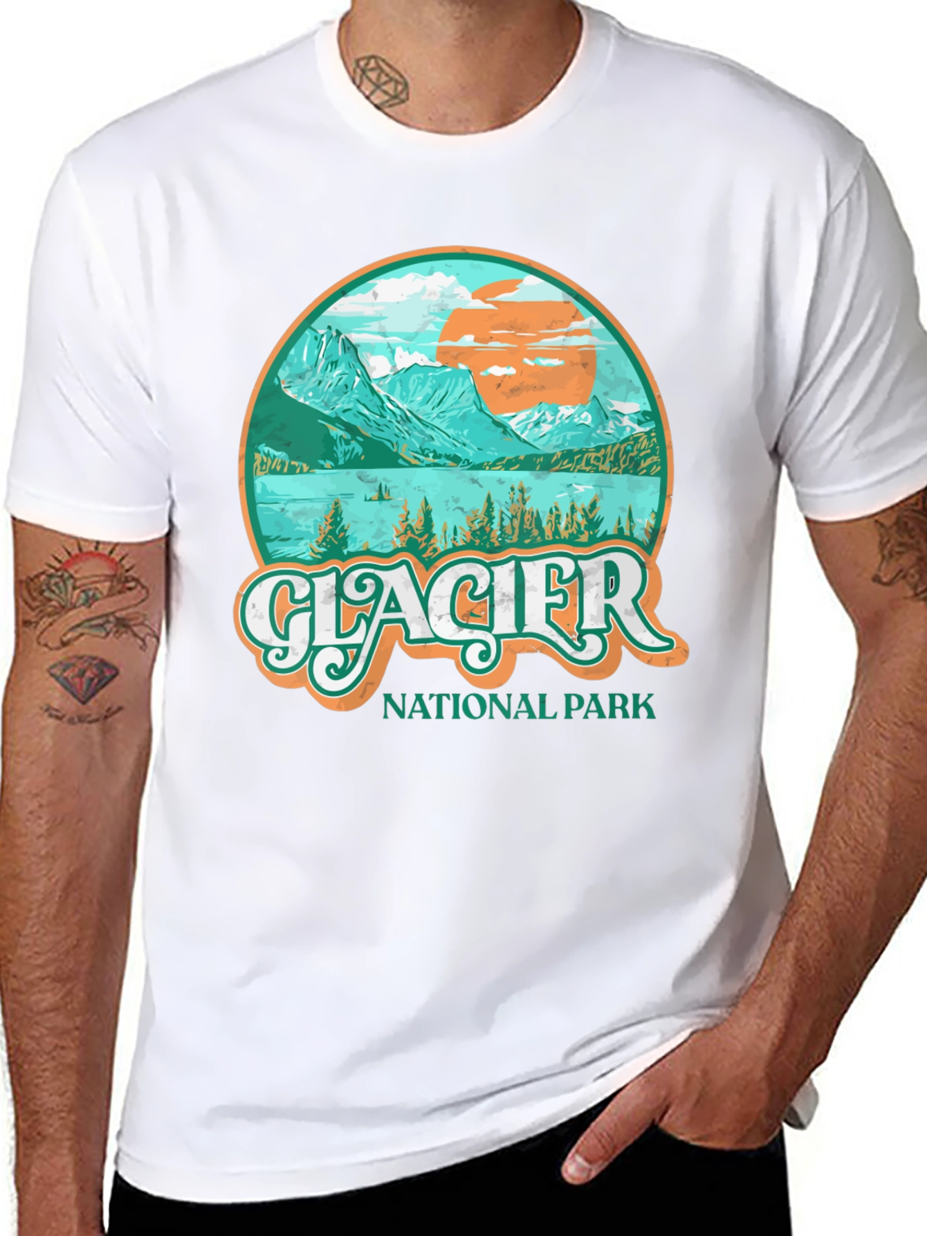 Glacier National Park Graphic T-Shirt