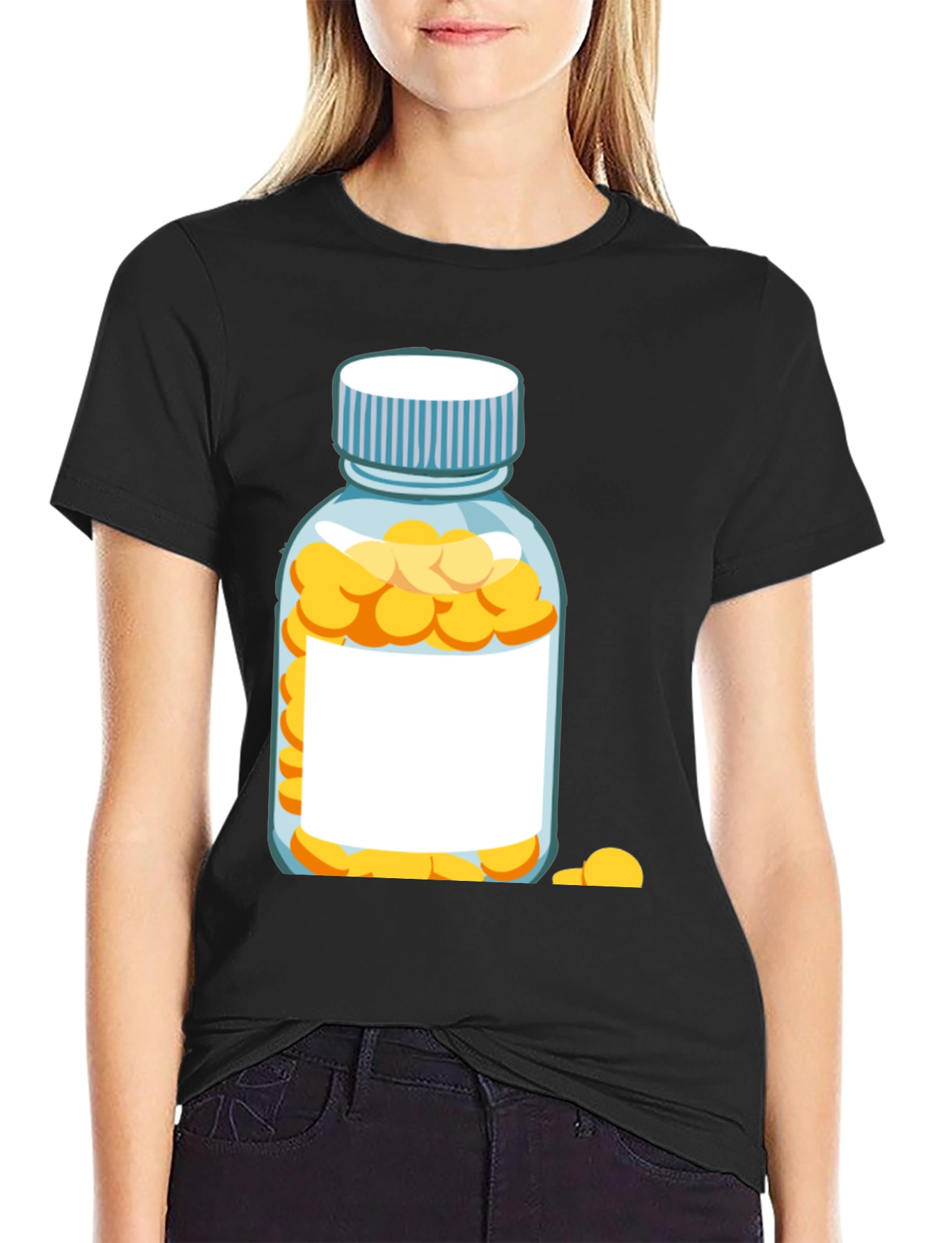 Pills Bottle Graphic T-Shirt