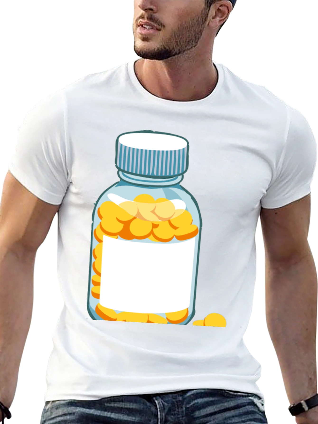 Pills Bottle Graphic T-Shirt