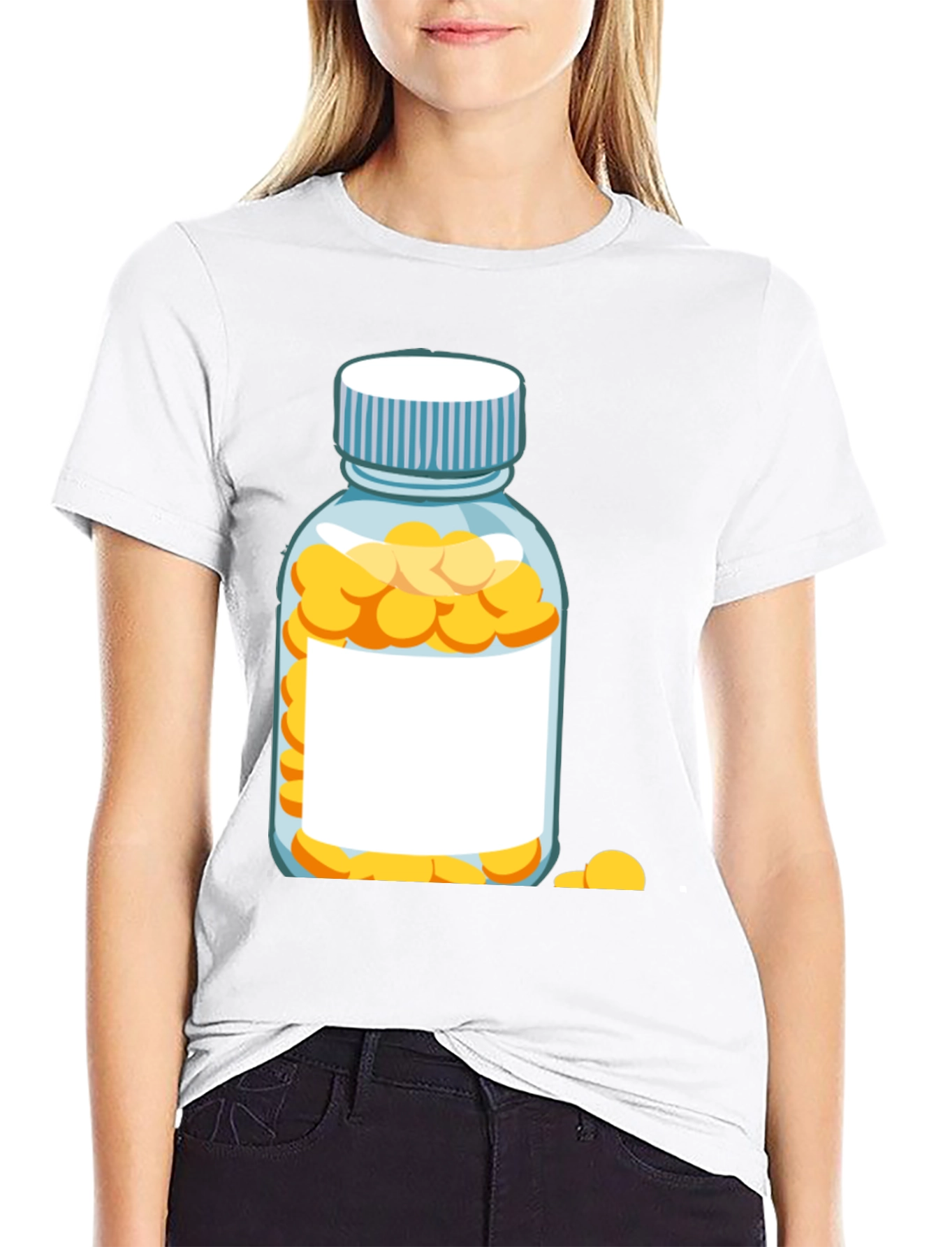 Pills Bottle Graphic T-Shirt