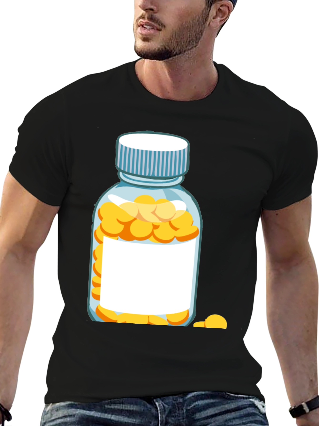 Pills Bottle Graphic T-Shirt