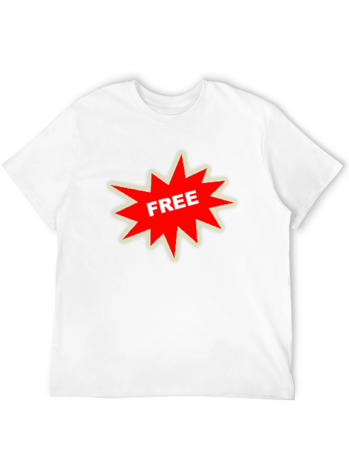 Mens Black T-Shirt with FREE Starburst Graphic