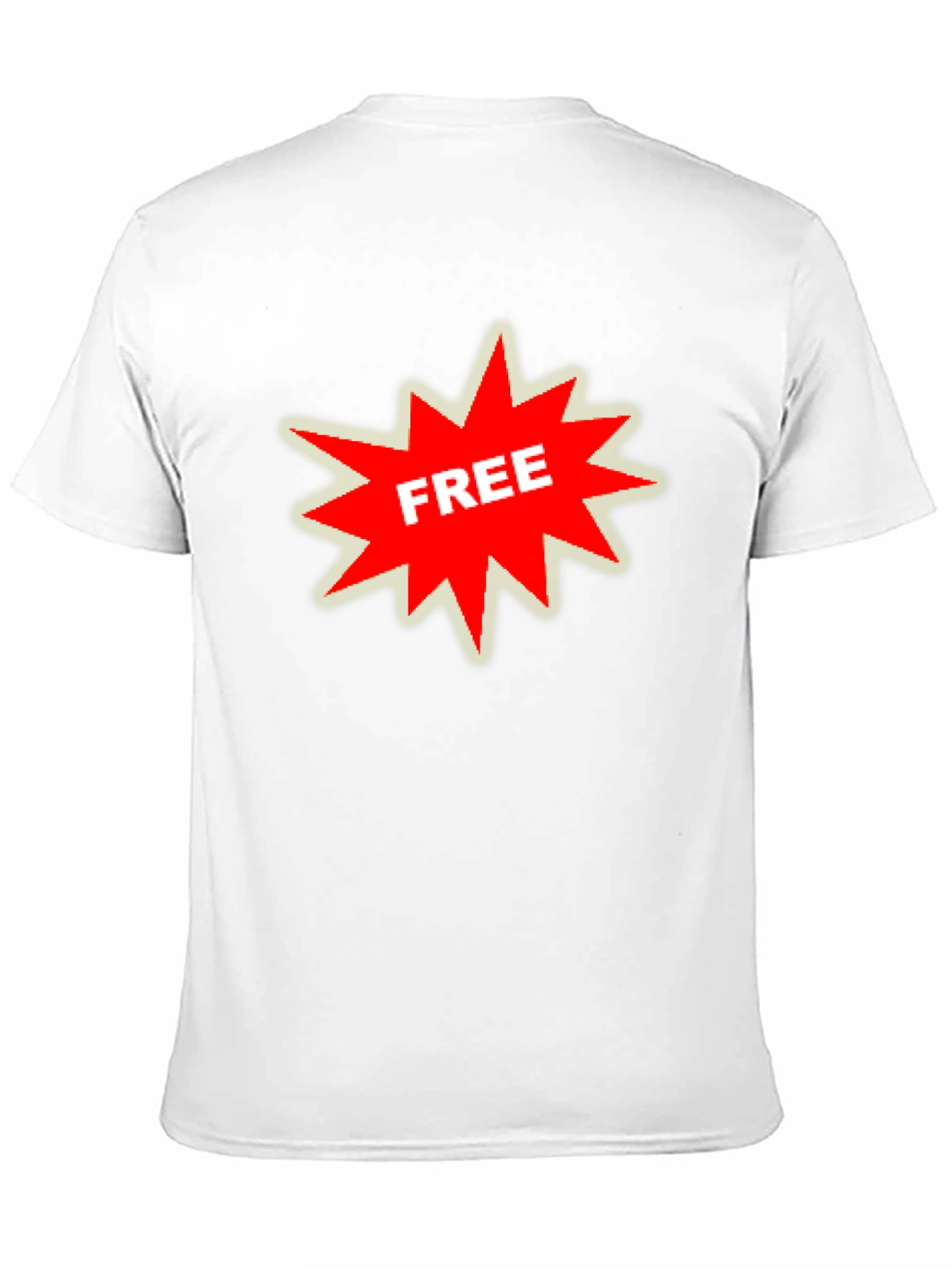 Mens Black T-Shirt with FREE Starburst Graphic