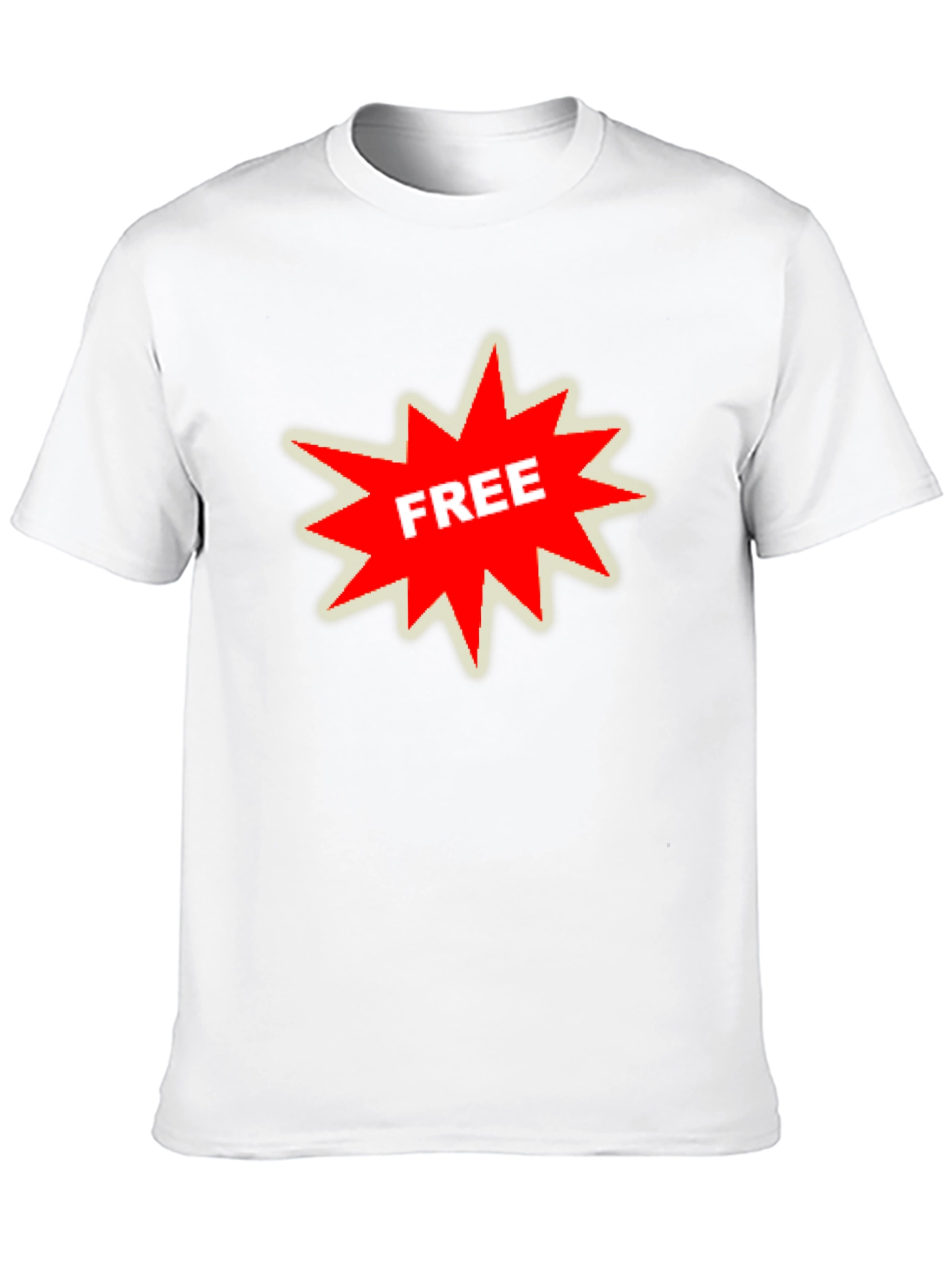 Mens Black T-Shirt with FREE Starburst Graphic