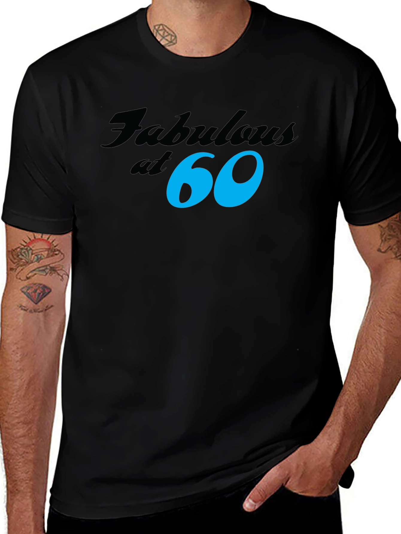 Fabulous at 60 Black T-Shirt